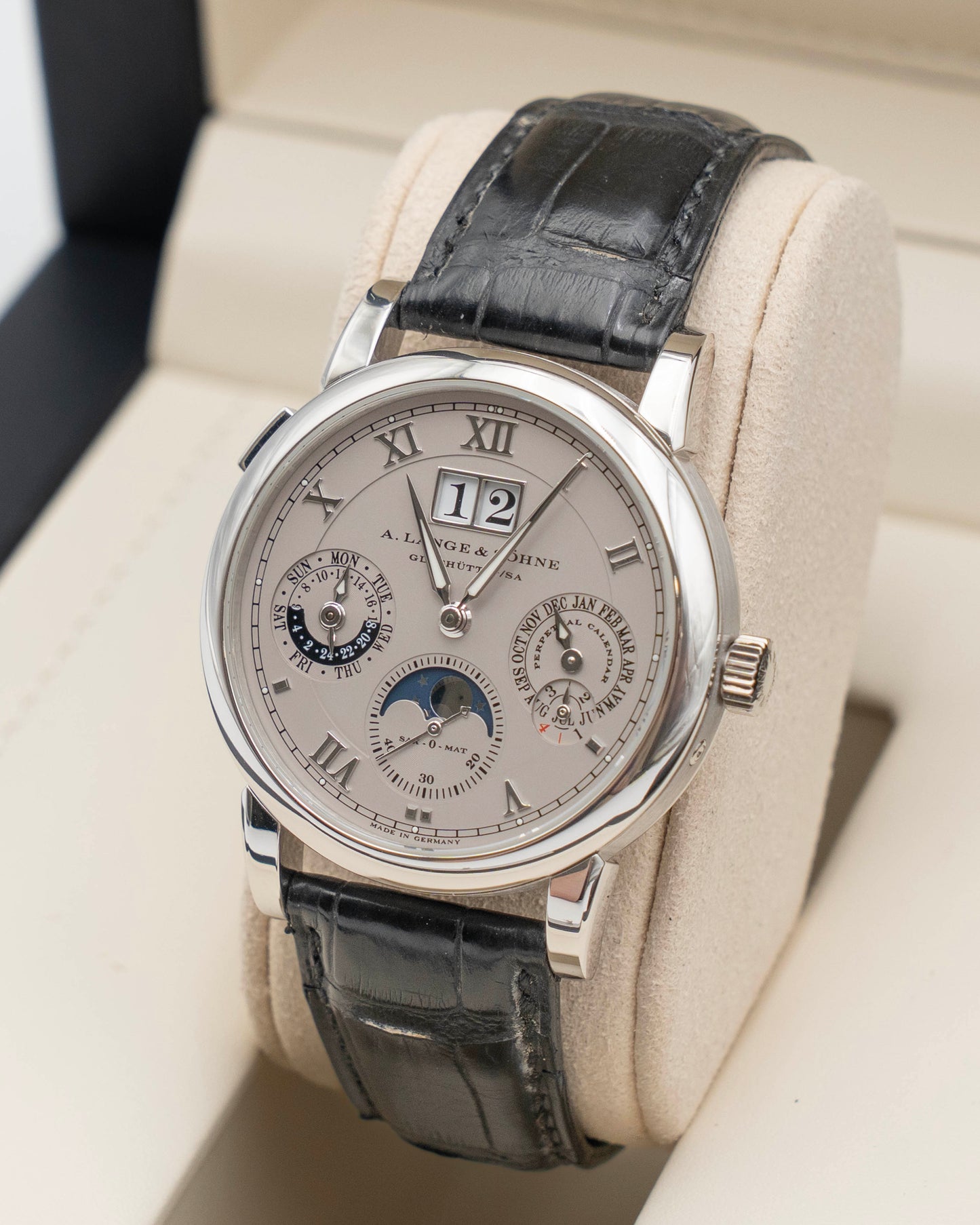 A. Lange & Söhne Langematik Perpetual 38.5mm 310.025E Platinum Rhodium Dial