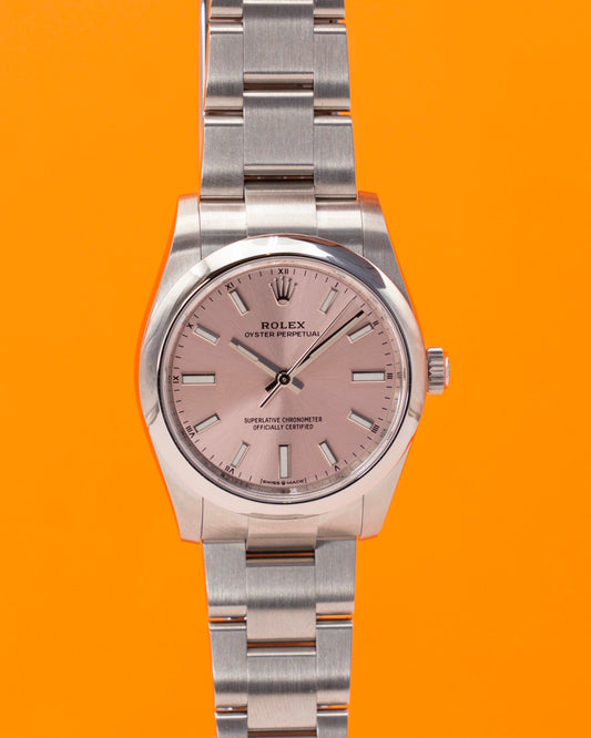 Rolex Oyster Perpetual 34mm 124200 Pink Dial 2022