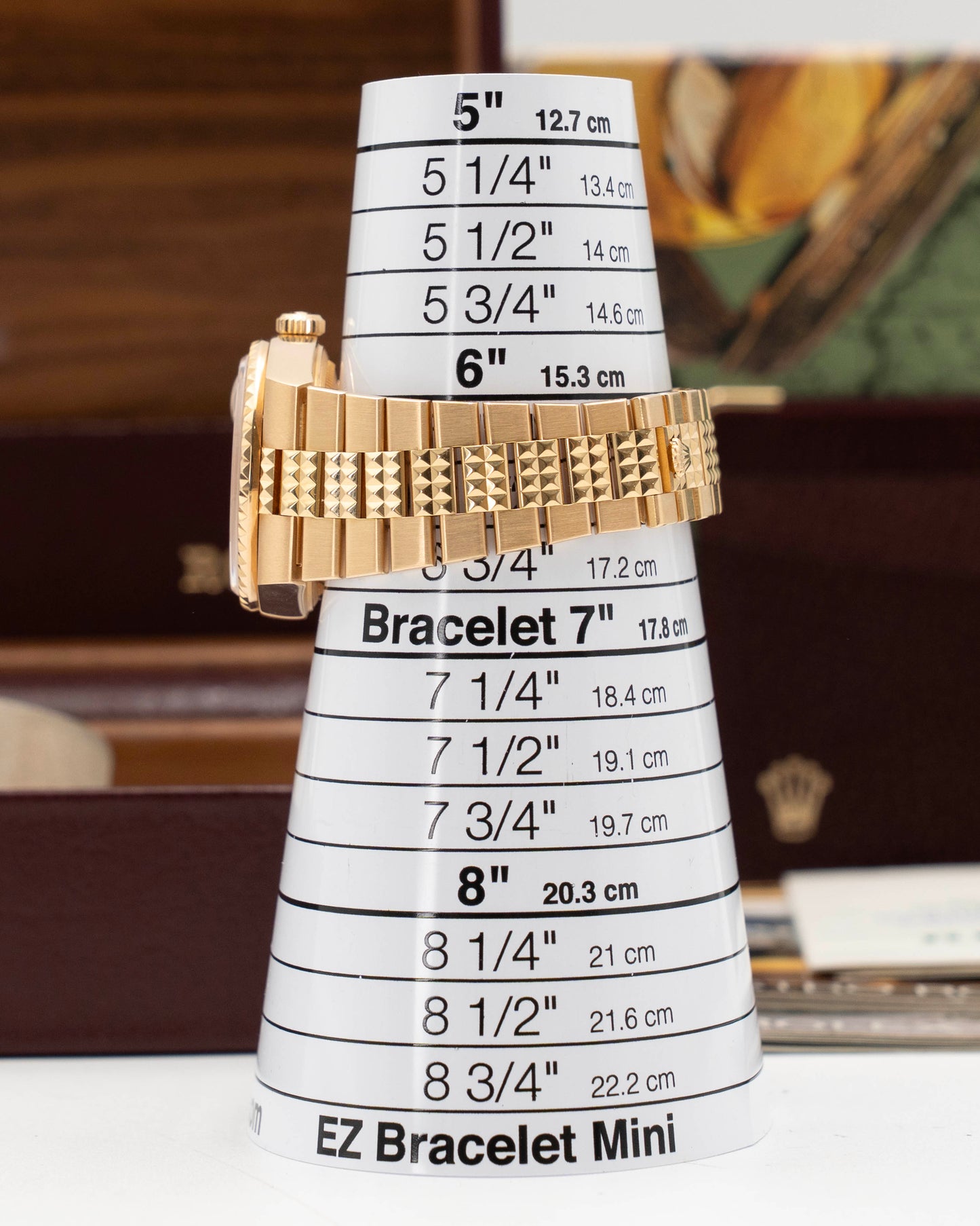 Rolex DayDate Oysterquartz 36mm 19028 Yellow Gold Champagne Diamond Pinball Dial Pyramid Bracelet 1992