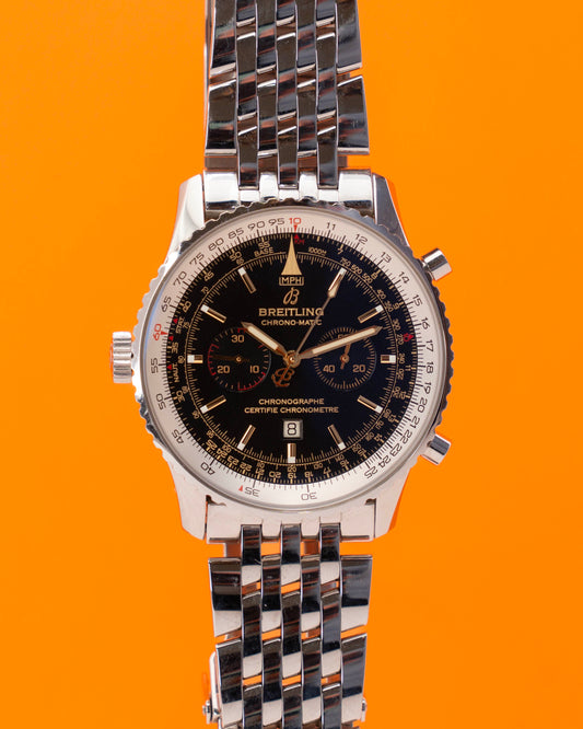 Breitling Navitimer 42mm A41350 Black Dial on Bracelet