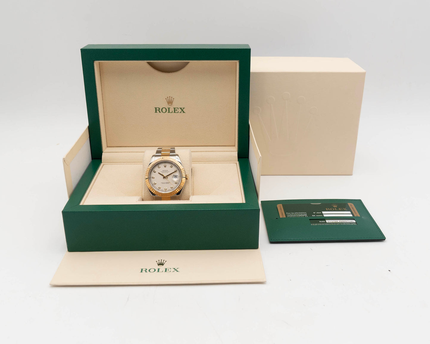 Rolex Datejust II 41mm 116333 Ivory Diamond Dial 2013