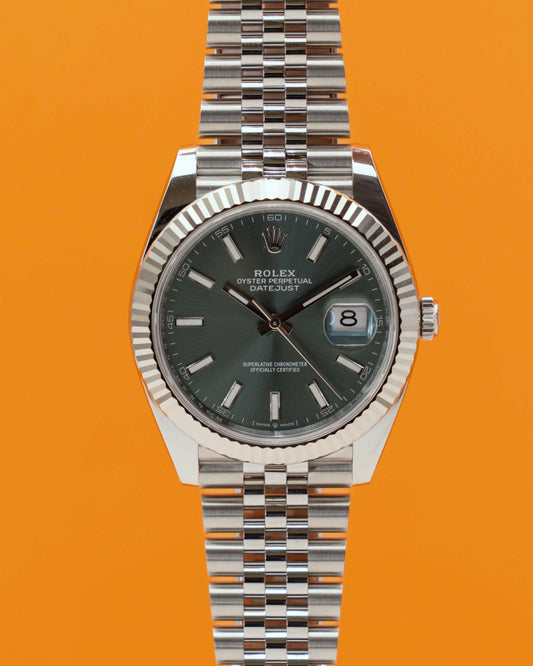 Rolex Datejust 41mm 126334 Mint Green Dial Fluted Jubilee 2026