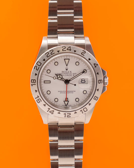 Rolex Explorer II 40mm 16570 White Dial 3186 Movement 2009