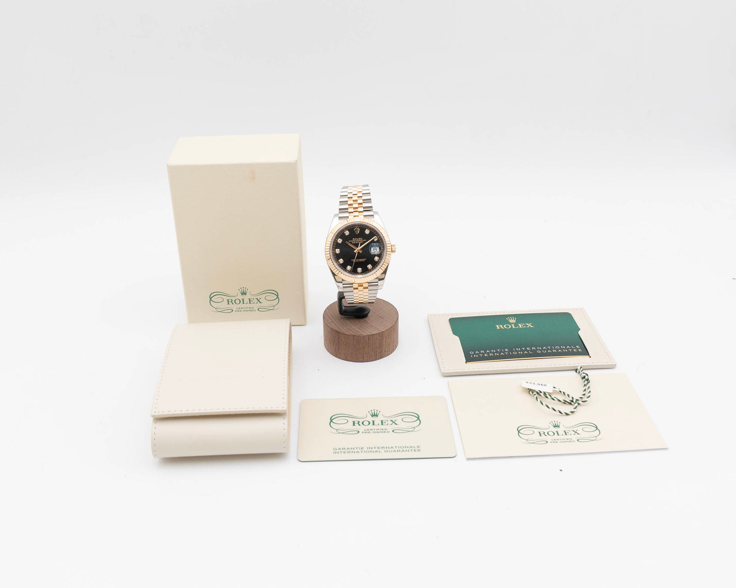 Rolex Datejust 41mm 126333 Two Tone Yellow Gold Black Diamond Dial 2020  (126333-0006)