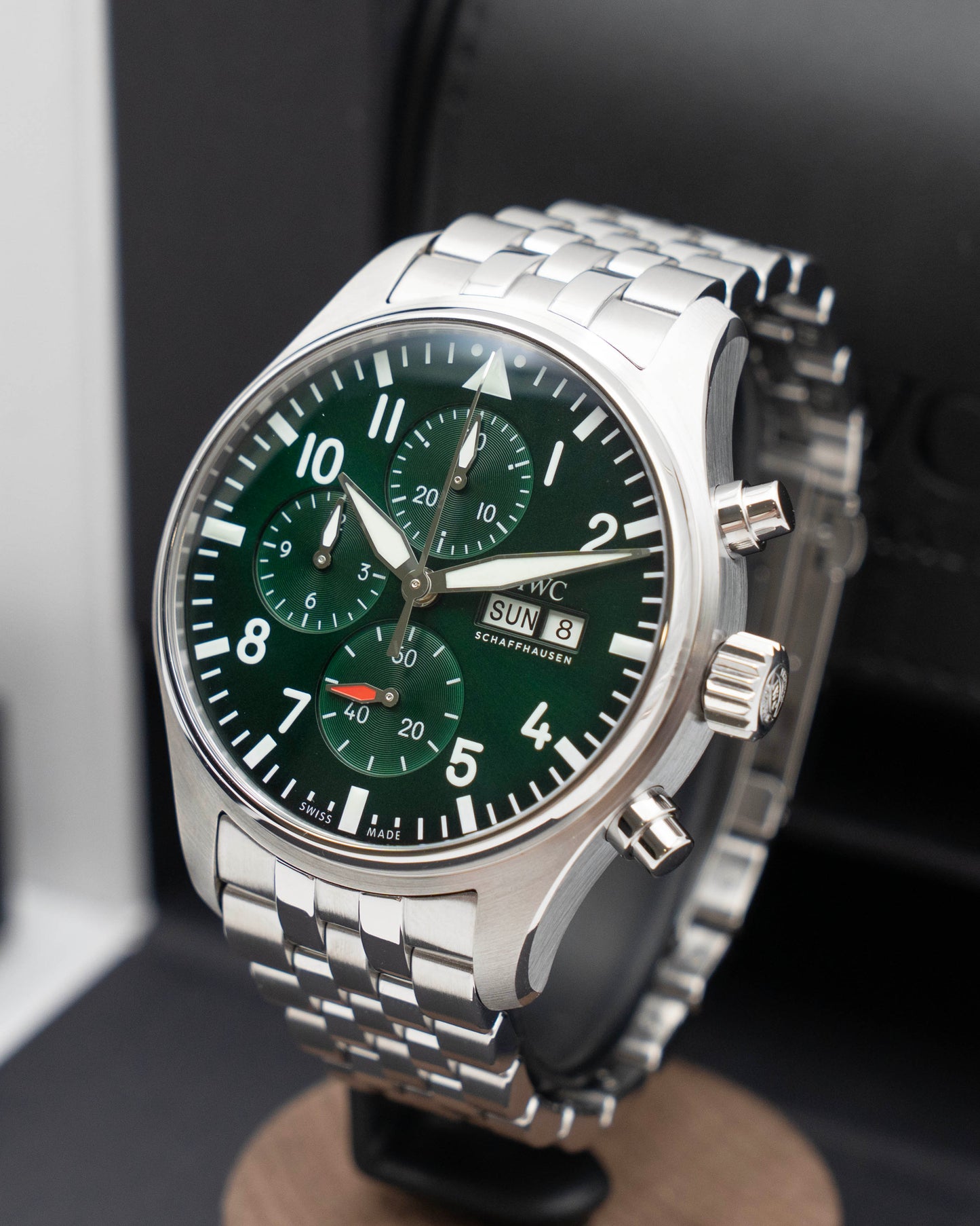 IWC Pilot 43mm IW378006 Green Chronograph 2024