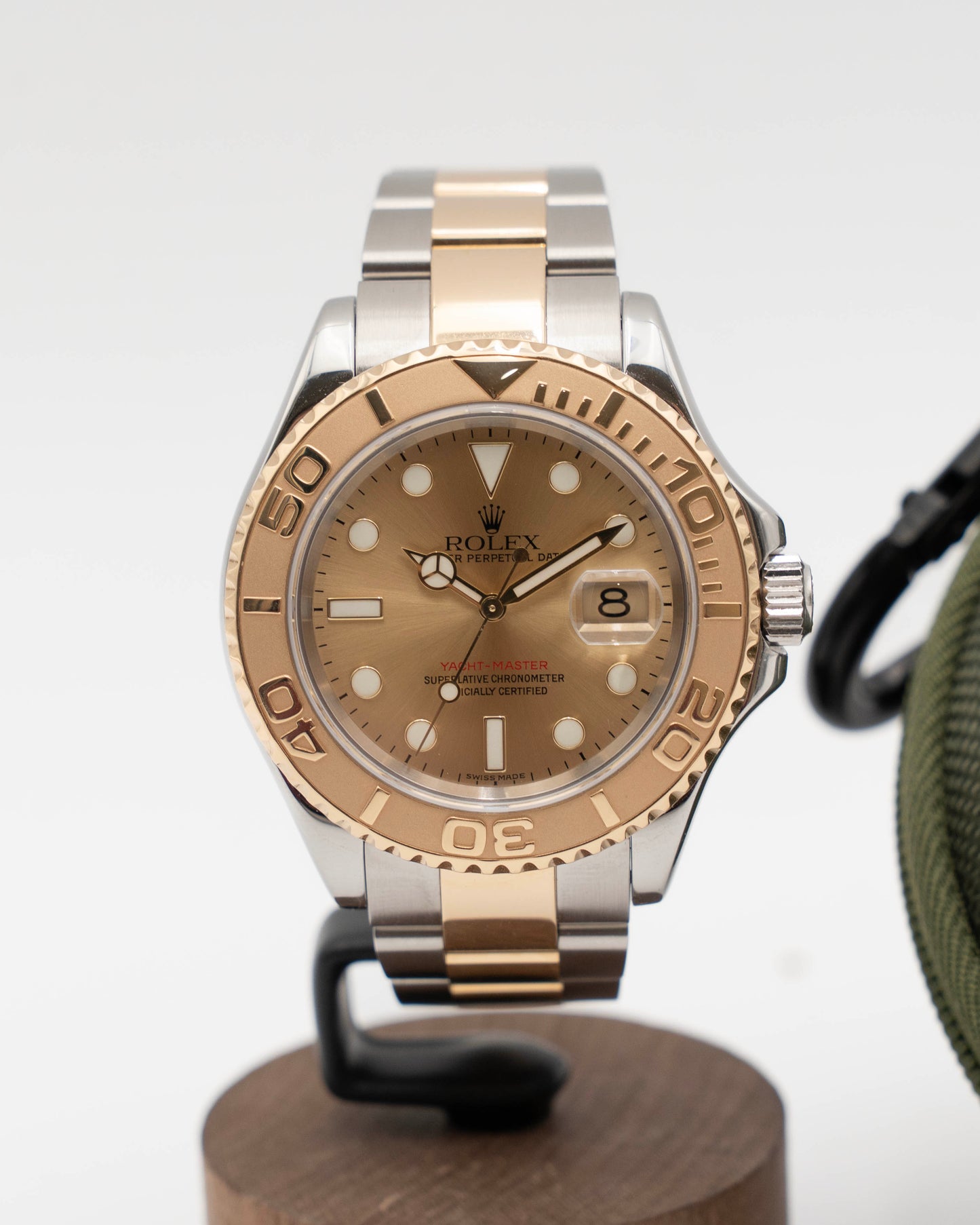 Rolex Yachtmaster 40mm 16623 Champagne Dial Two Tone Yellow Gold