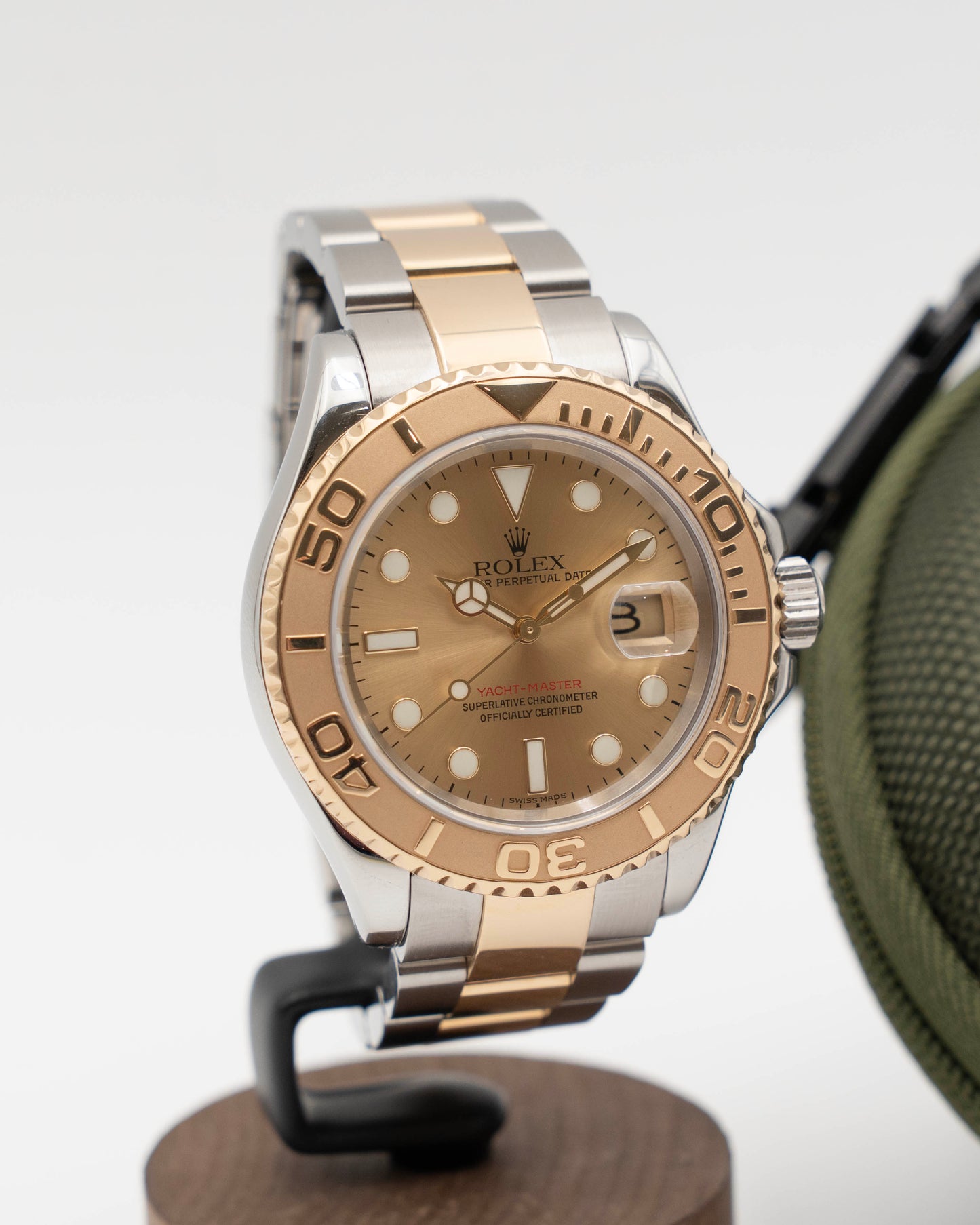 Rolex Yachtmaster 40mm 16623 Champagne Dial Two Tone Yellow Gold