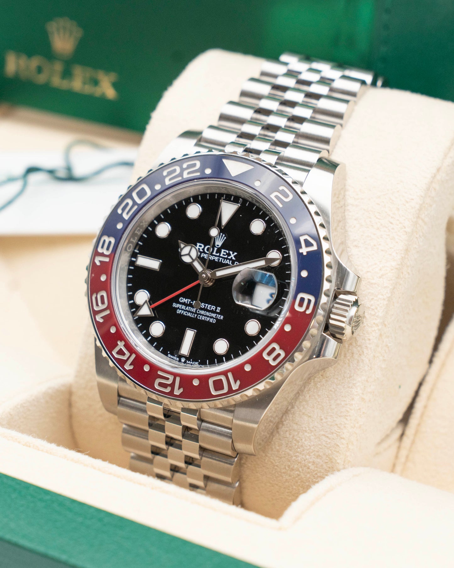 Rolex GMT Master II 40mm 126710BLRO Pepsi Jubilee 2024