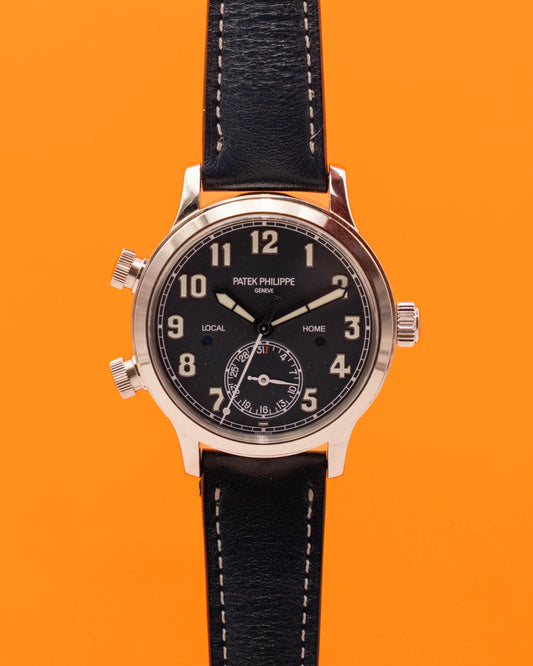 Patek Philippe Complications Calatrava Pilot Travel Time 37.5mm 7234G-001 White Gold Blue Dial 2021