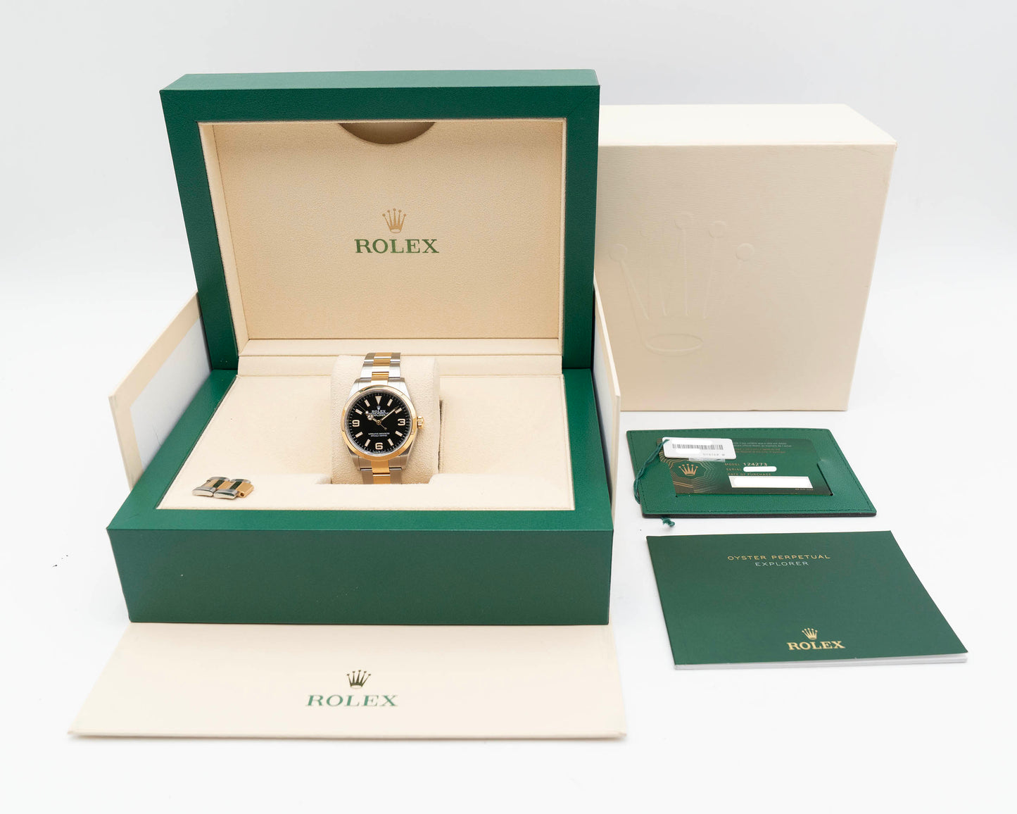 Rolex Explorer 36mm 124273 Two Tone Yellow Gold 2021