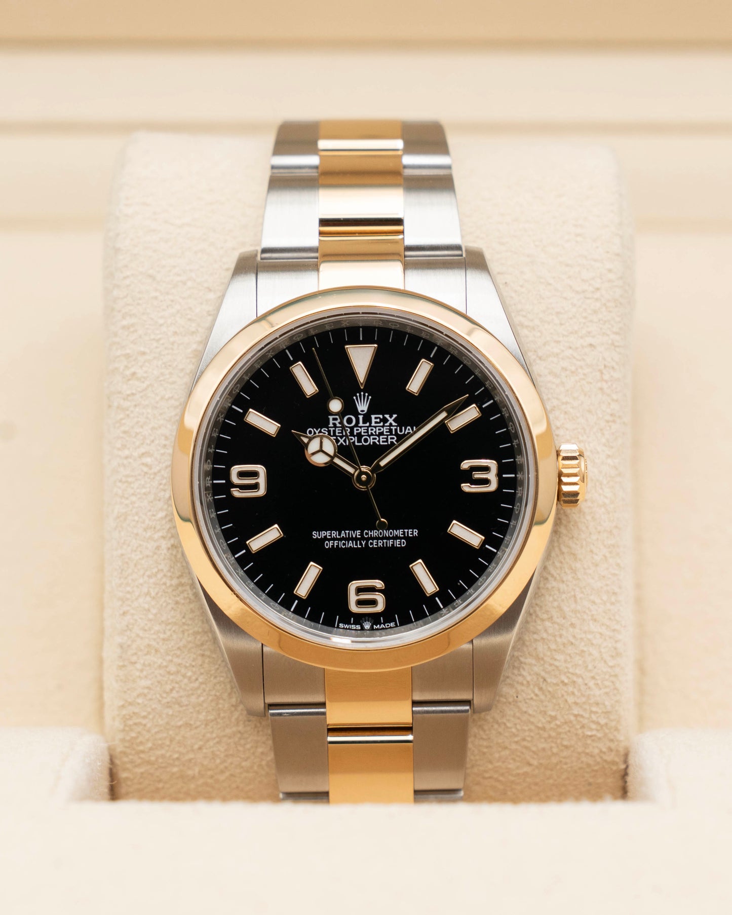 Rolex Explorer 36mm 124273 Two Tone Yellow Gold 2021