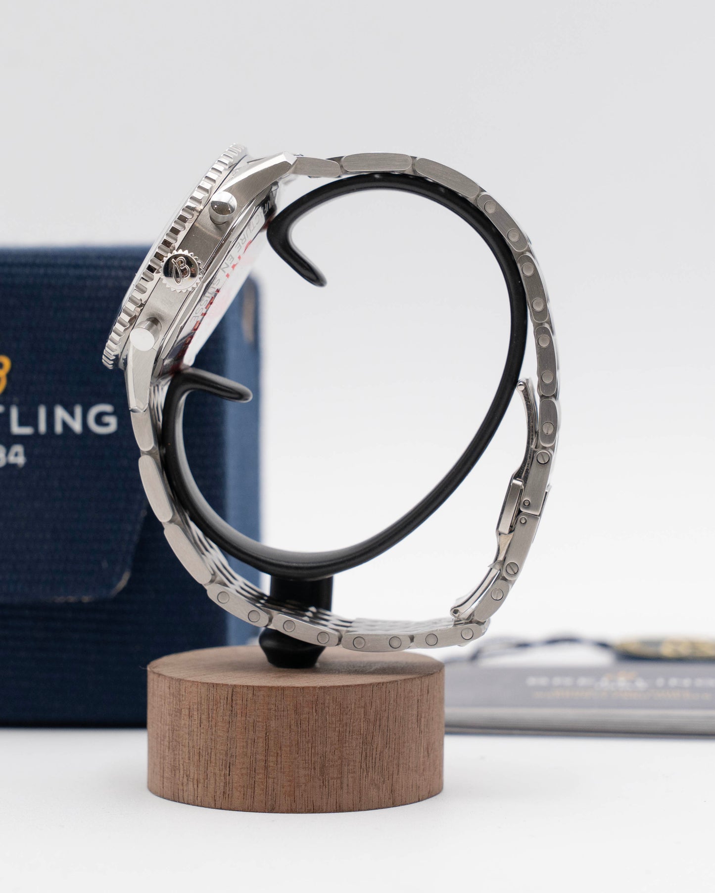 Stickered Breitling Navitimer B01 43mm Blue Dial Chronograph