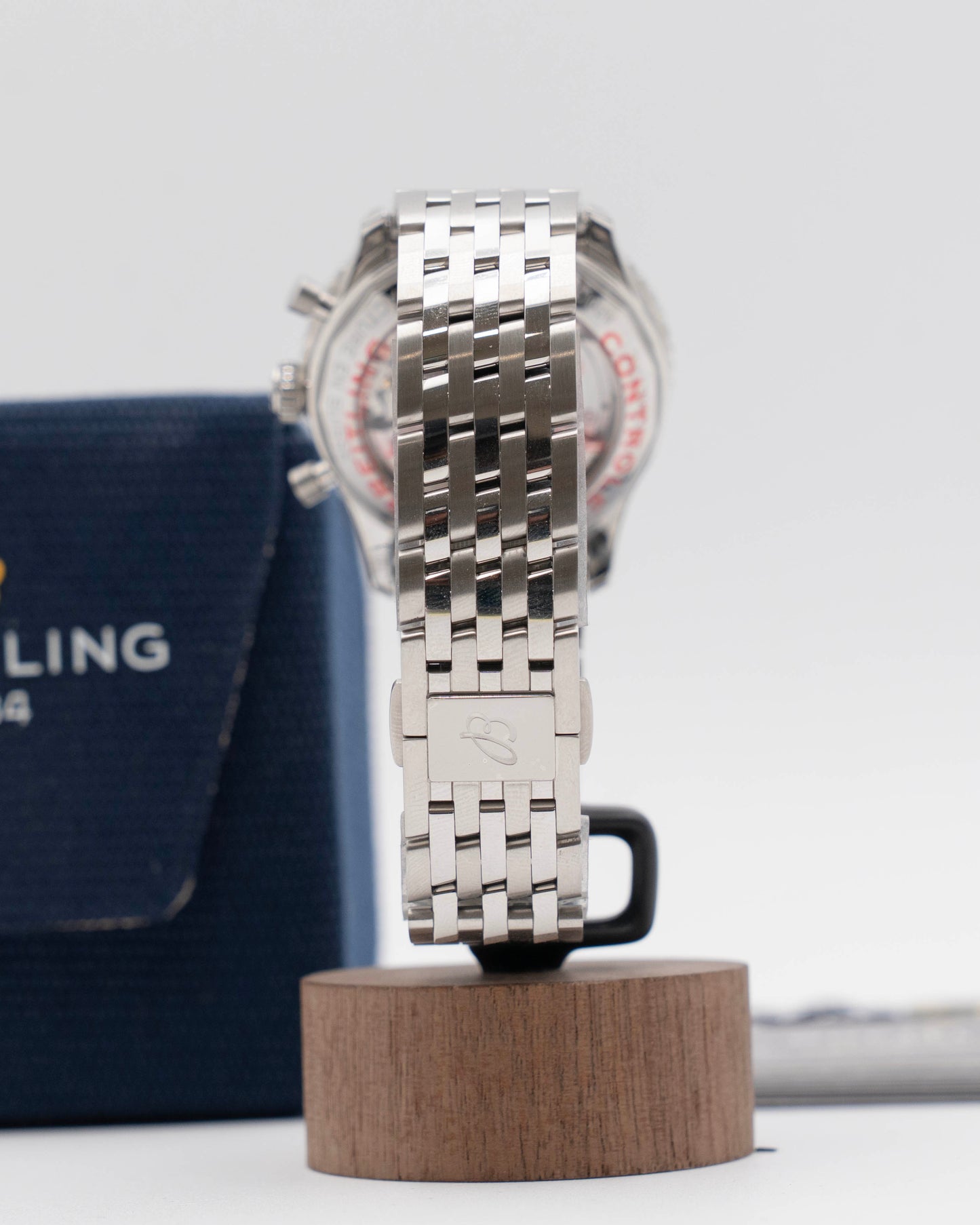 Stickered Breitling Navitimer B01 43mm Blue Dial Chronograph