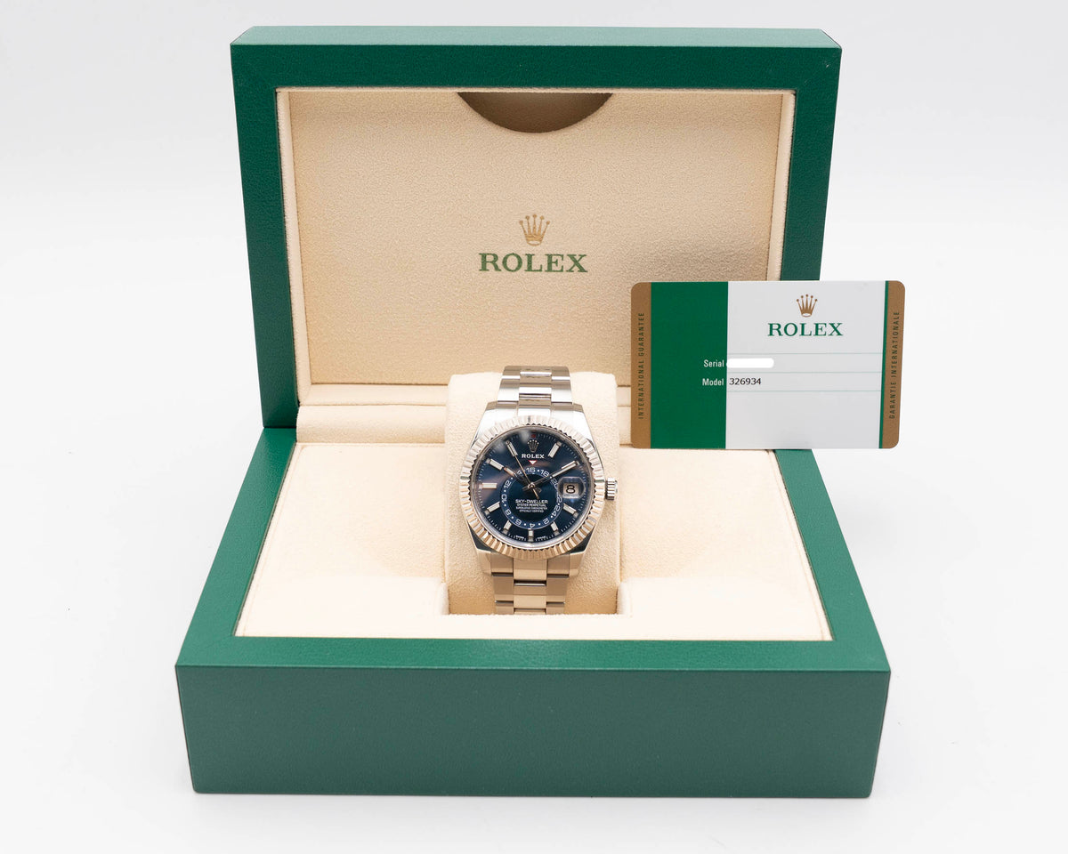 Rolex Skydweller 42mm 326934 Oyster Blue Dial 2019