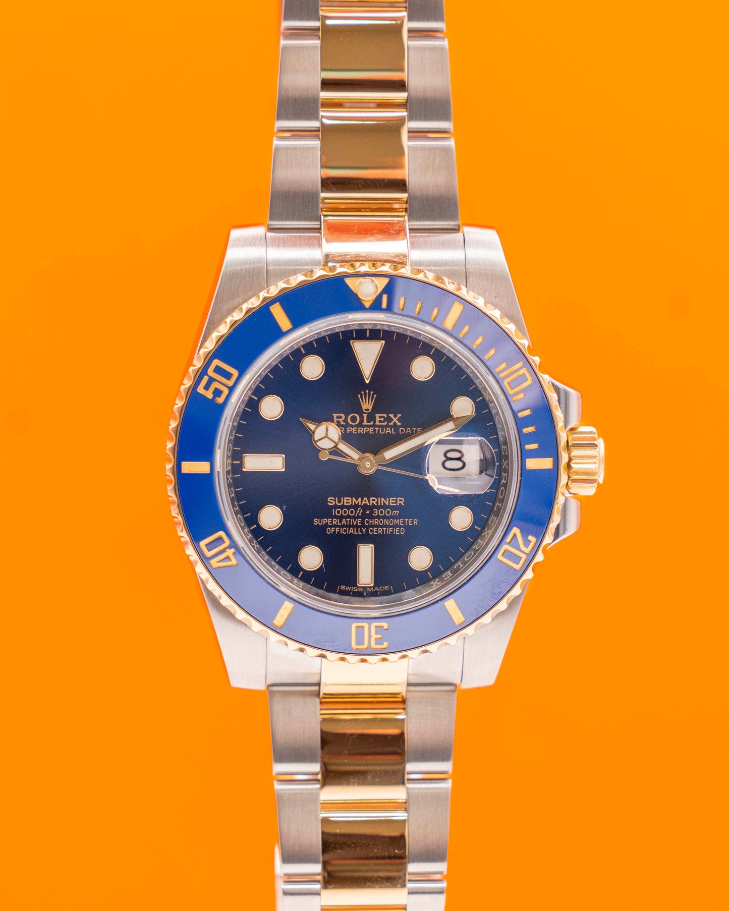 Rolex Submariner Date 40mm 116613LB Bluesy Two Tone Yellow Gold 2018