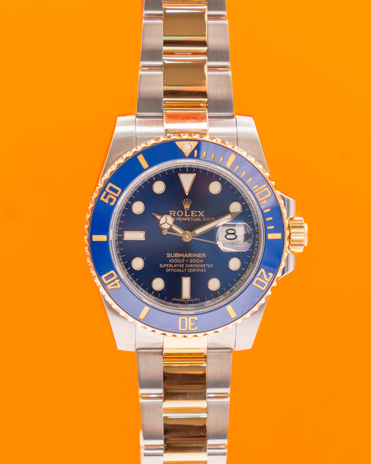 Rolex Submariner Date 40mm 116613LB Bluesy Two Tone Yellow Gold 2018