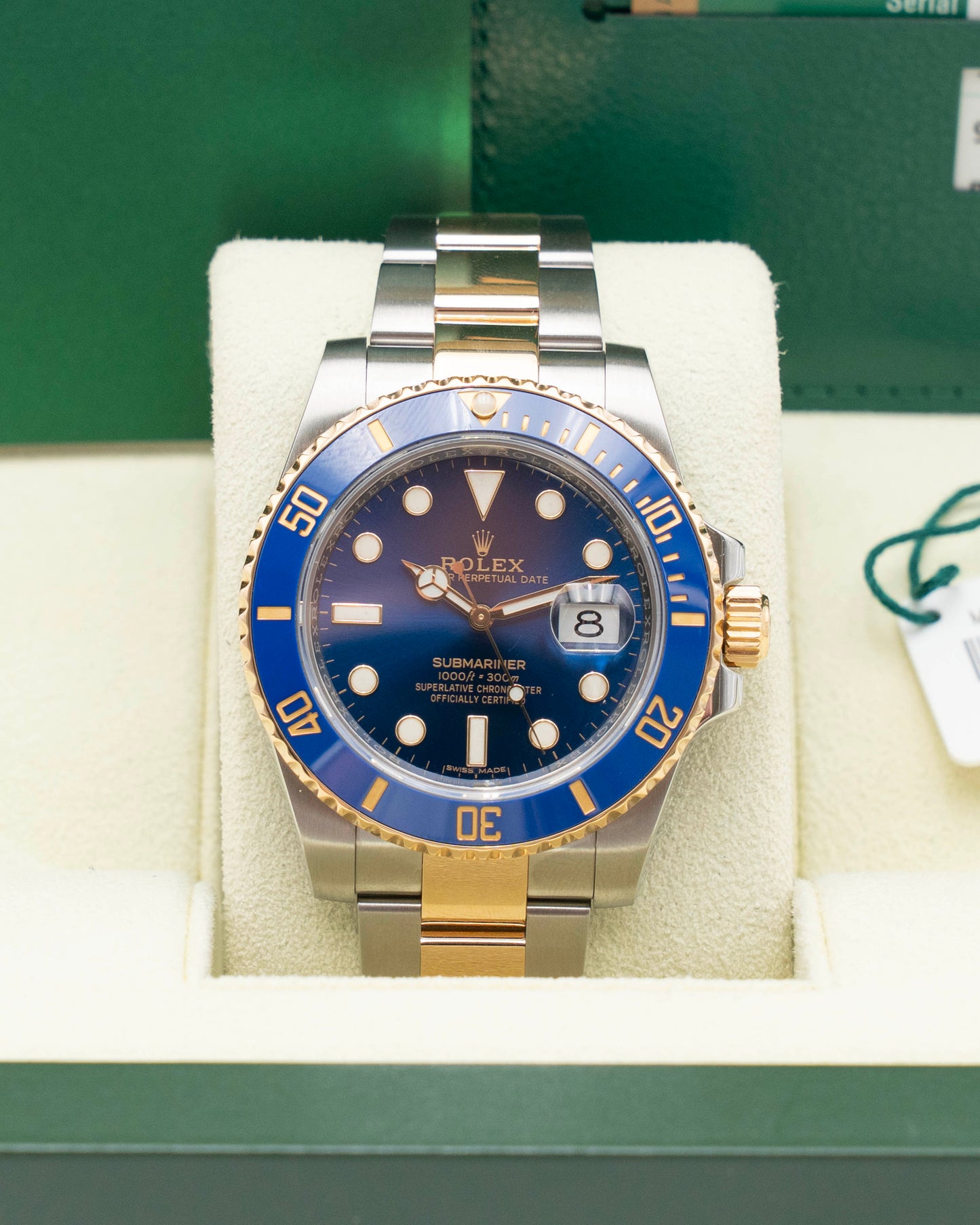 Rolex Submariner Date 40mm 116613LB Bluesy Two Tone Yellow Gold 2018