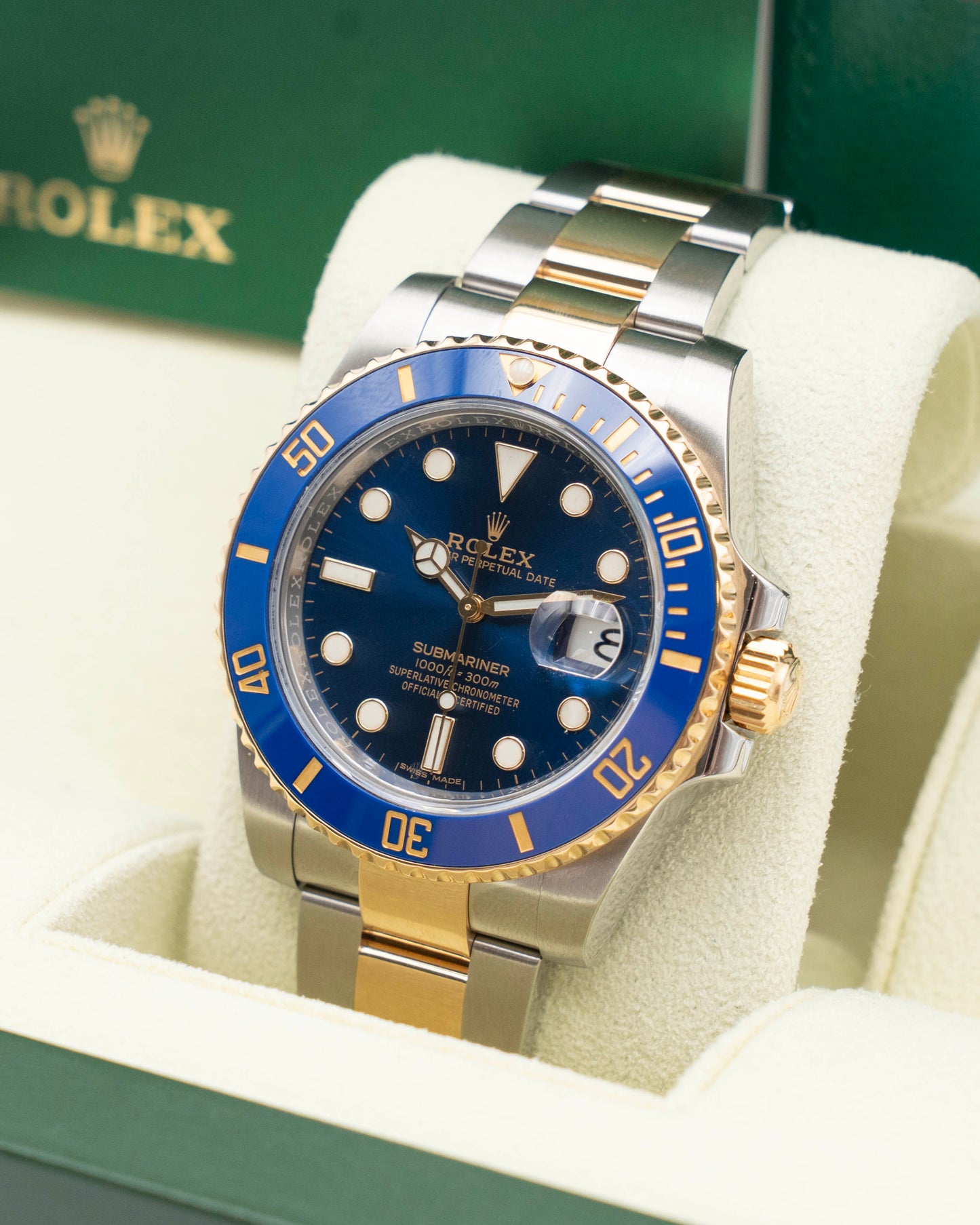 Rolex Submariner Date 40mm 116613LB Bluesy Two Tone Yellow Gold 2018