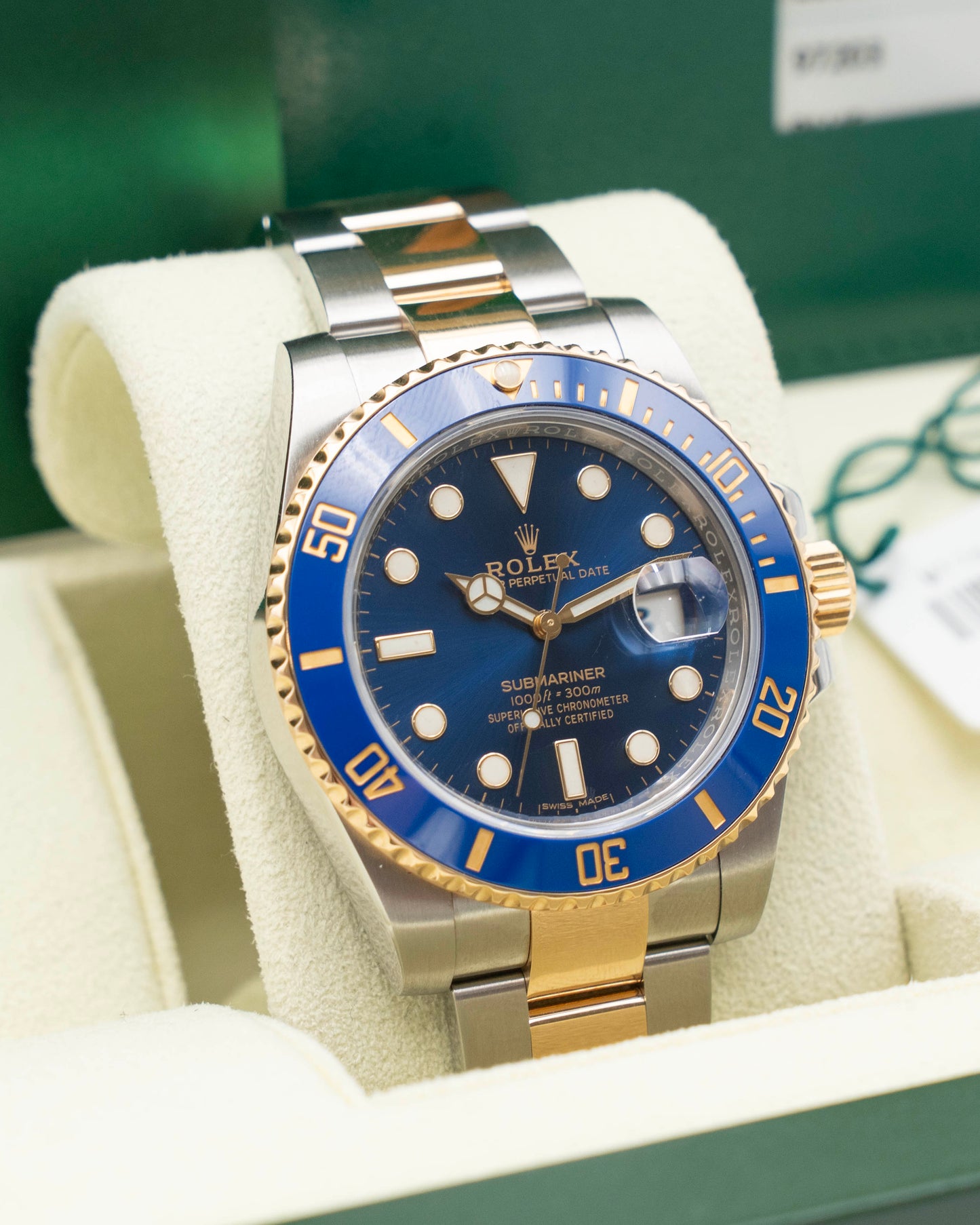 Rolex Submariner Date 40mm 116613LB Bluesy Two Tone Yellow Gold 2018