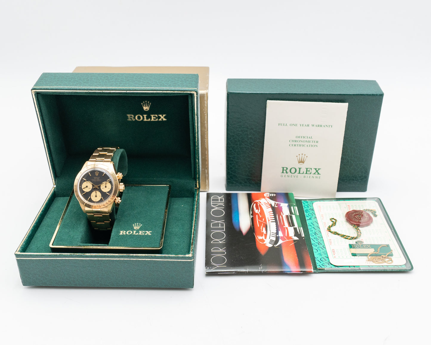 Full Set Rolex Daytona 37mm 6265 Yellow Gold