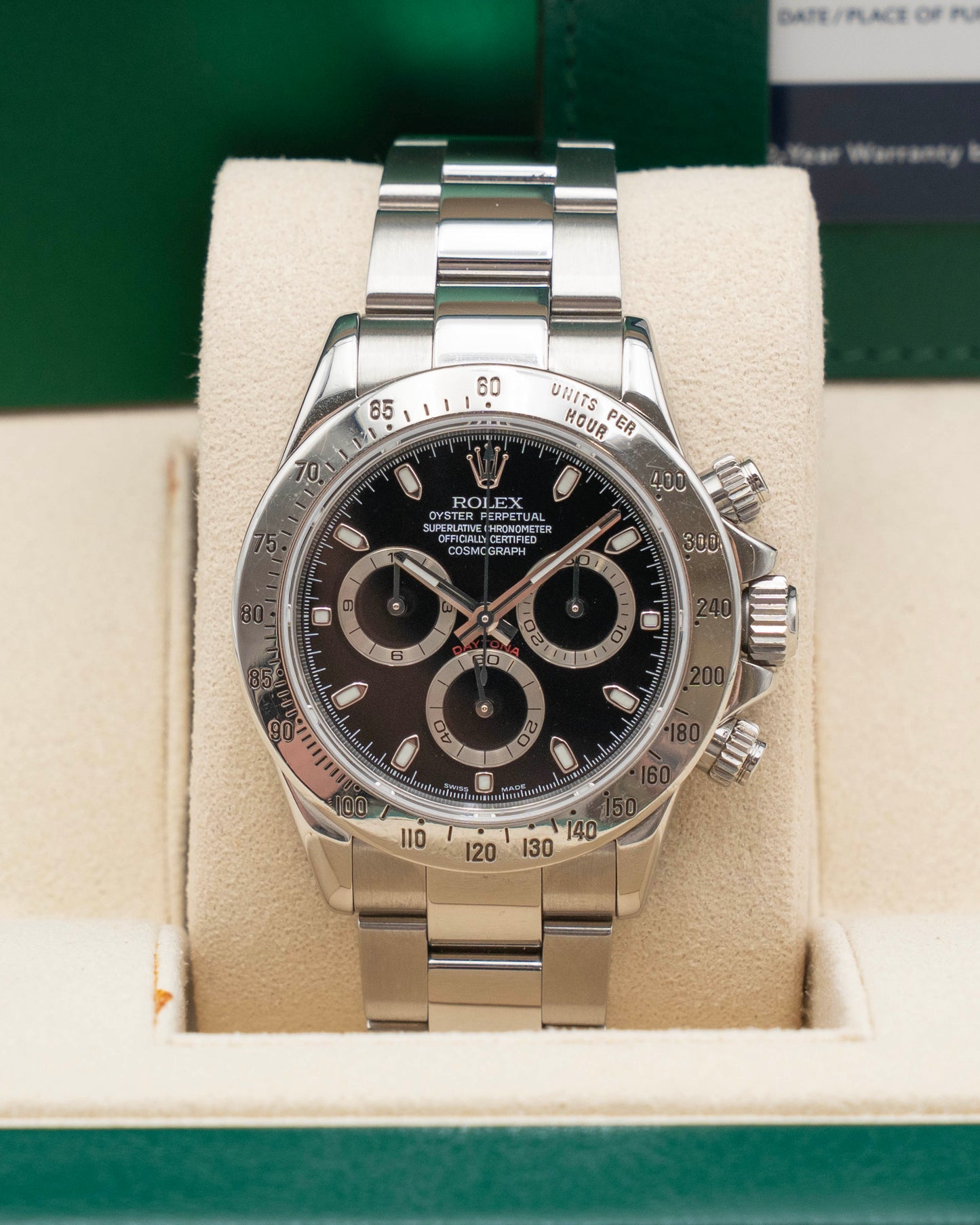 Rolex Daytona 40mm 116520 Black Stainless Steel