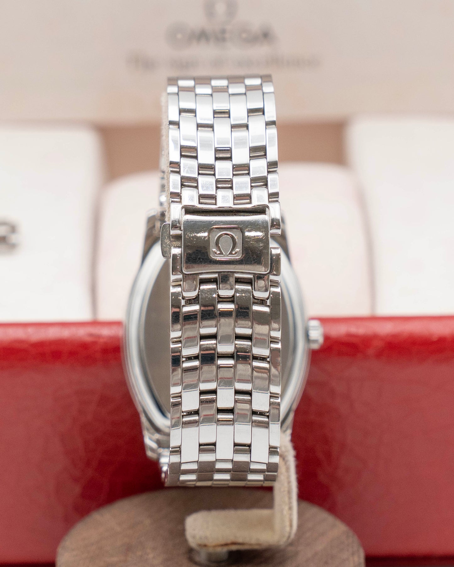 Omega DeVille Prestige 4553.61.00 Jump Hour Salmon Dial
