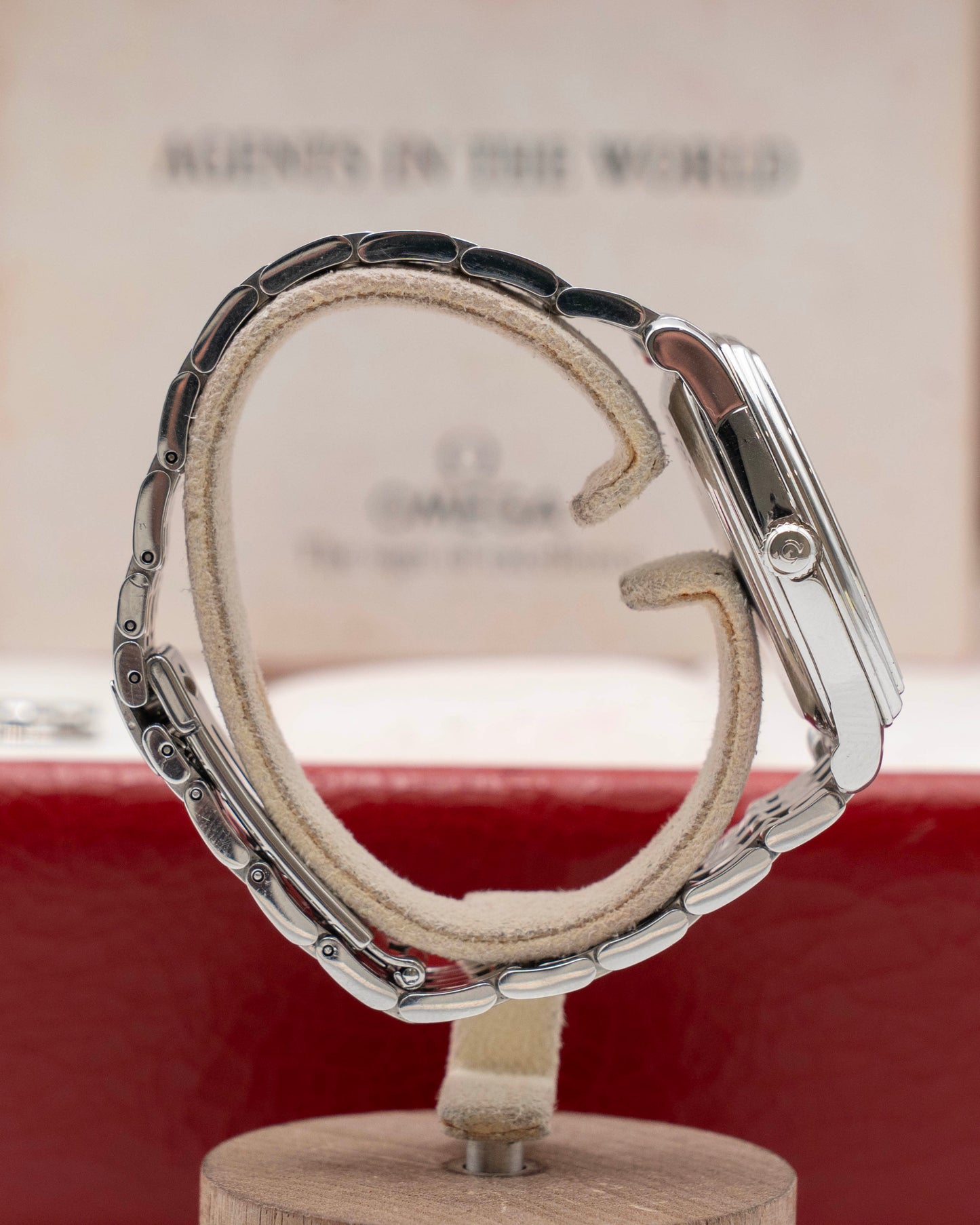 Omega DeVille Prestige 4553.61.00 Jump Hour Salmon Dial