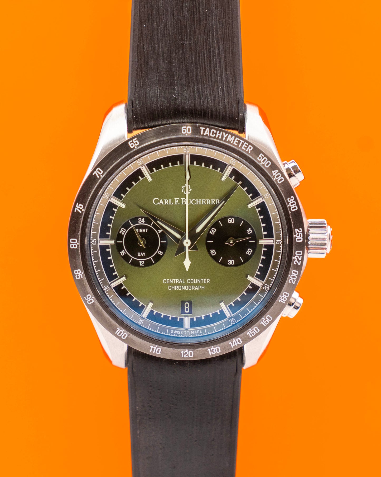Carl F. Bucherer Manero Central Counter 42.5mm 00.10923.08.93.02 Green Dial 2025