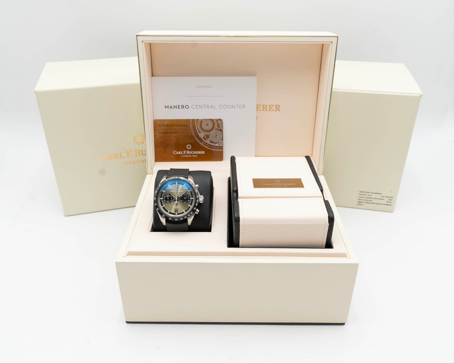 Carl F. Bucherer Manero Central Counter 42.5mm 00.10923.08.93.02 Green Dial 2025