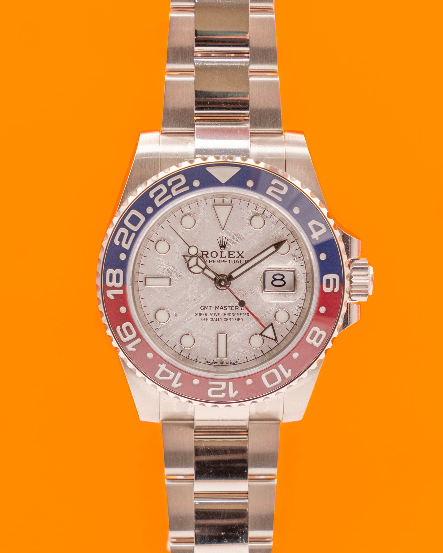 Rolex GMT Master II 40mm 126719BLRO Pepsi Meteorite White Gold 2021