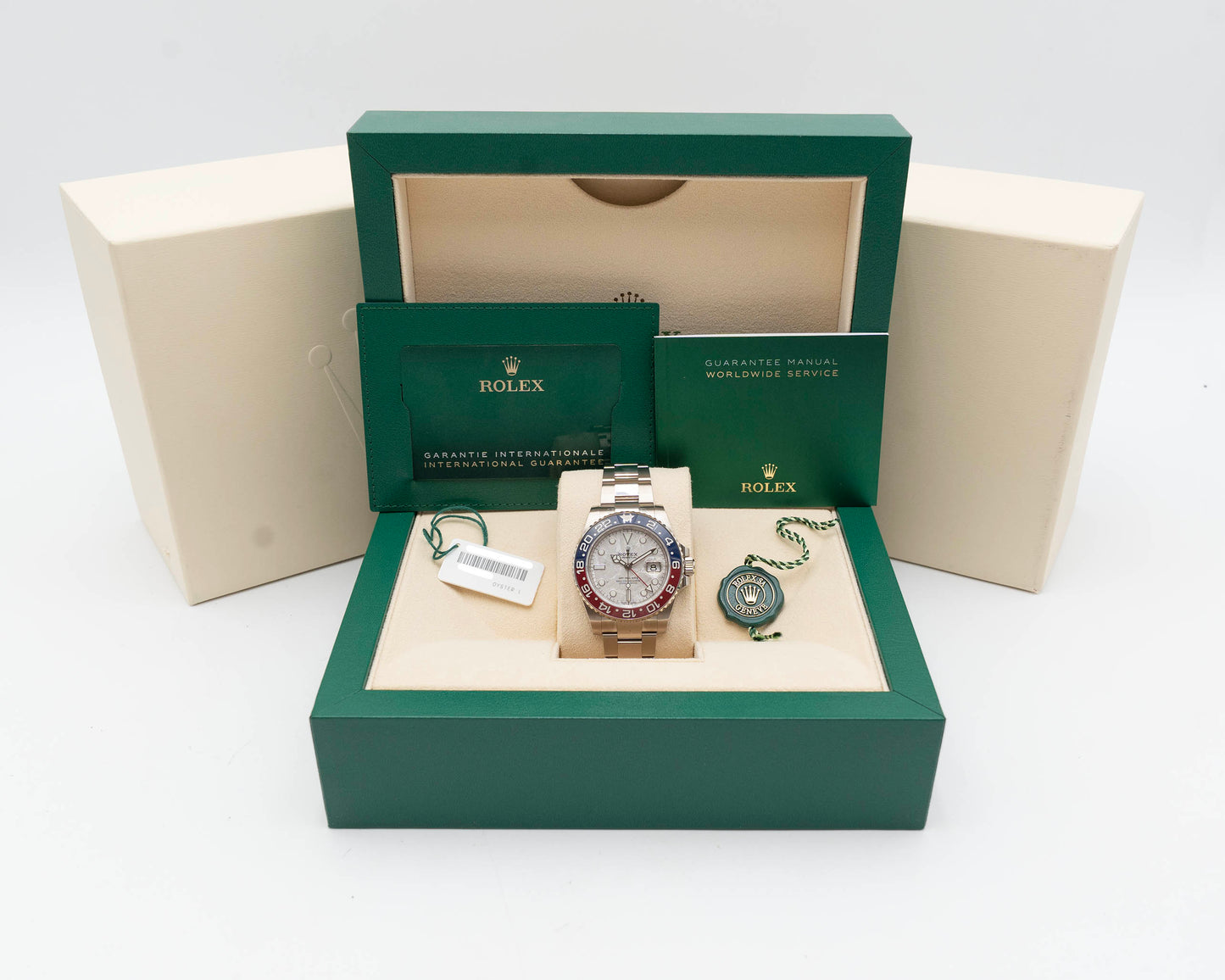 Rolex GMT Master II 40mm 126719BLRO Pepsi Meteorite White Gold 2021