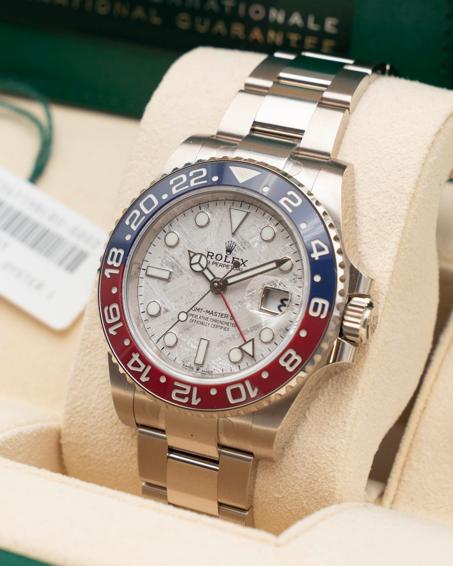 Rolex GMT Master II 40mm 126719BLRO Pepsi Meteorite White Gold 2021