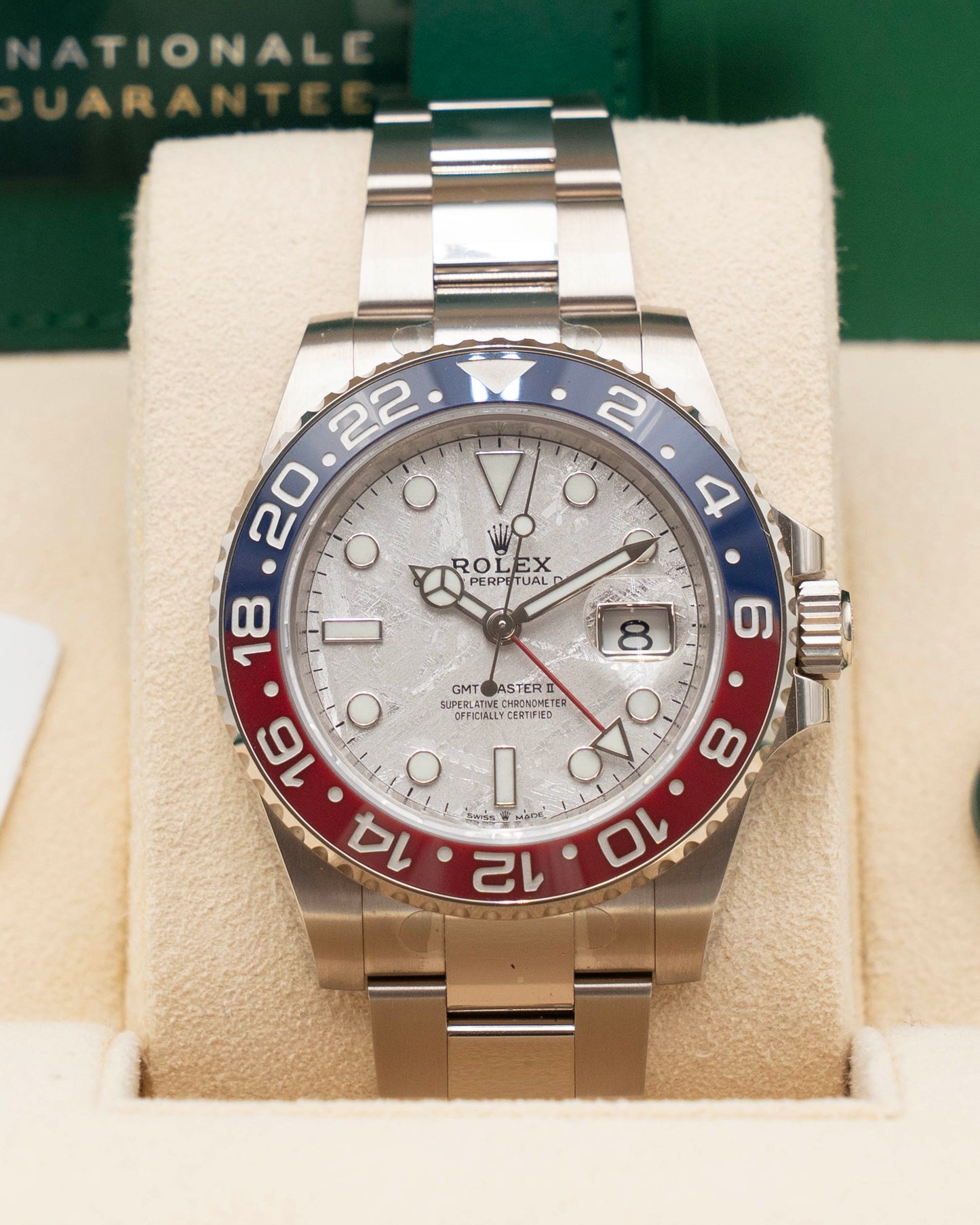 Rolex GMT Master II 40mm 126719BLRO Pepsi Meteorite White Gold 2021