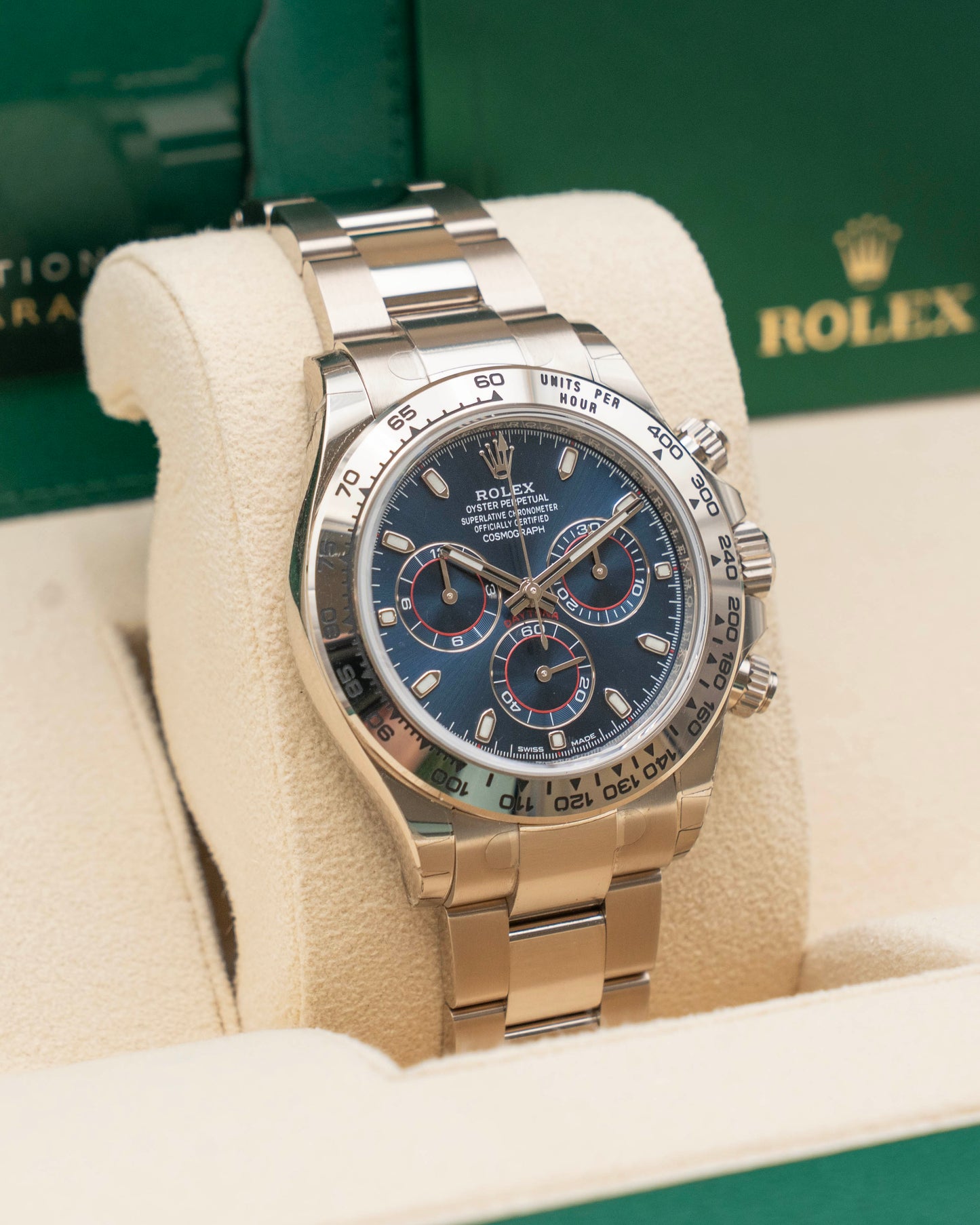 Rolex Daytona 40mm 116509 White Gold Blue Dial John Mayer 2022
