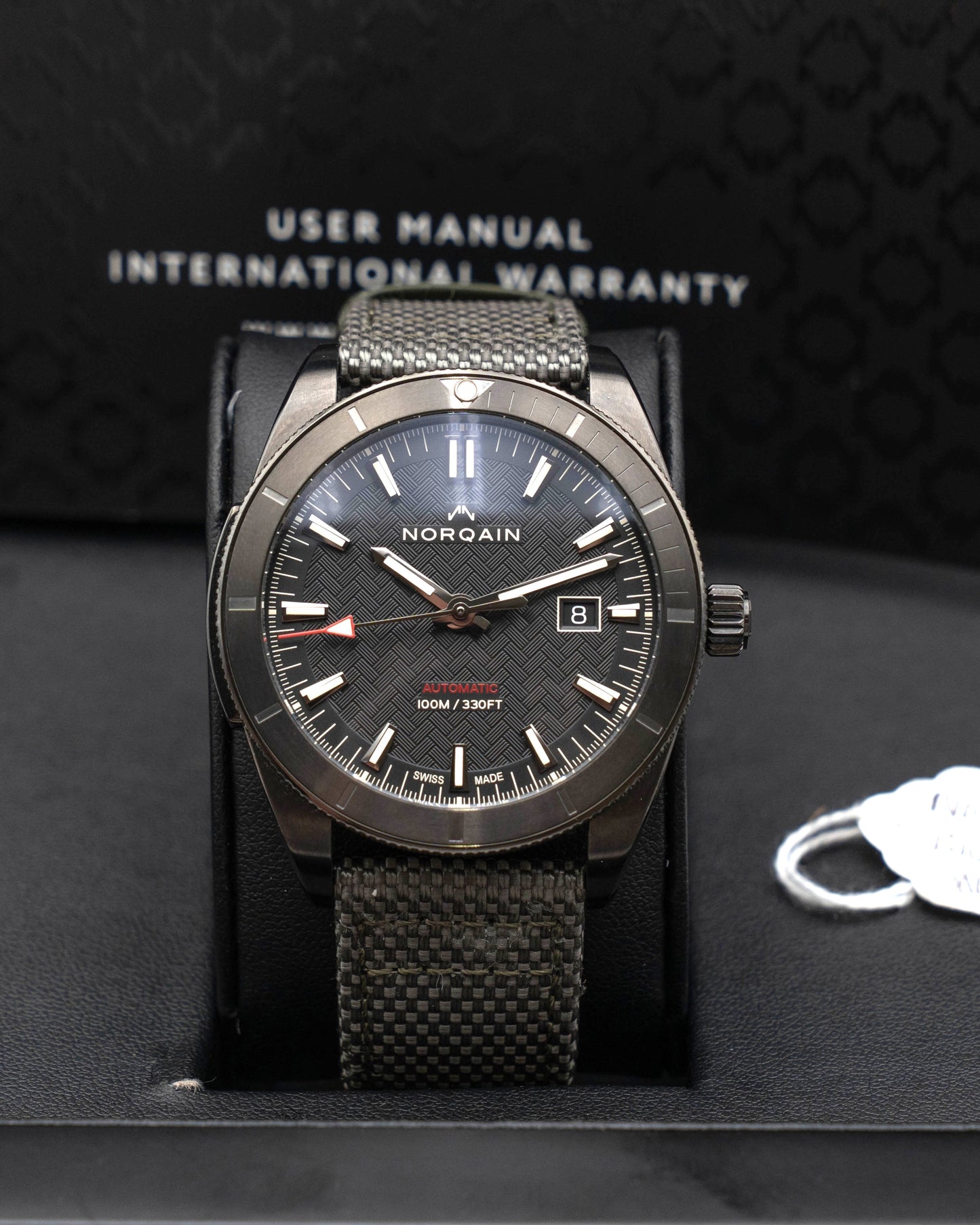 Norqain Adventure Sport 42mm NB1000B01A/B102/10KC.20B Black Dial Green Strap 2023 (NB1000B01A/B102/10KC.20B)
