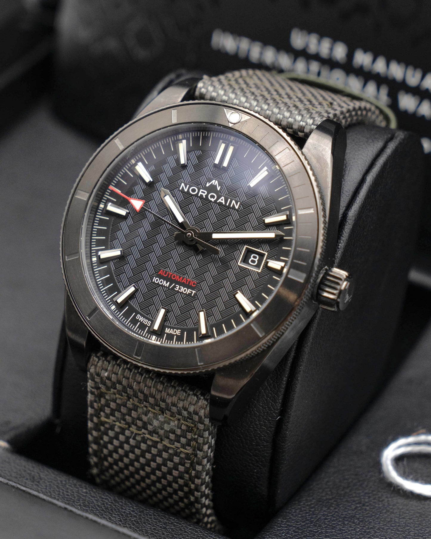 Norqain Adventure Sport 42mm NB1000B01A/B102/10KC.20B Black Dial Green Strap 2023 (NB1000B01A/B102/10KC.20B)
