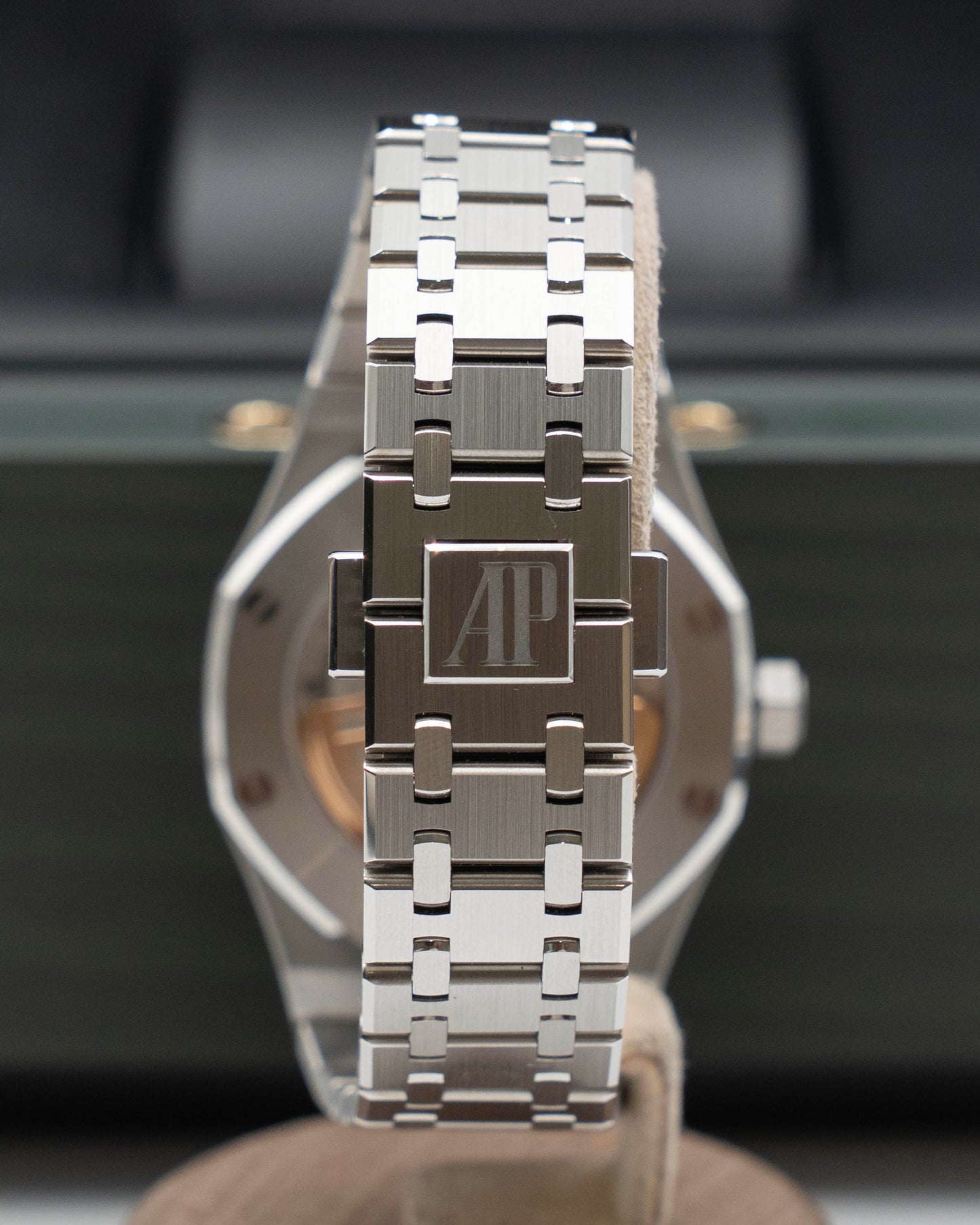 Audemars Piguet Royal Oak 37mm 15551ST.ZZ.1356ST.01 Diamond Bezel Stainless Steel Ice Blue Dial