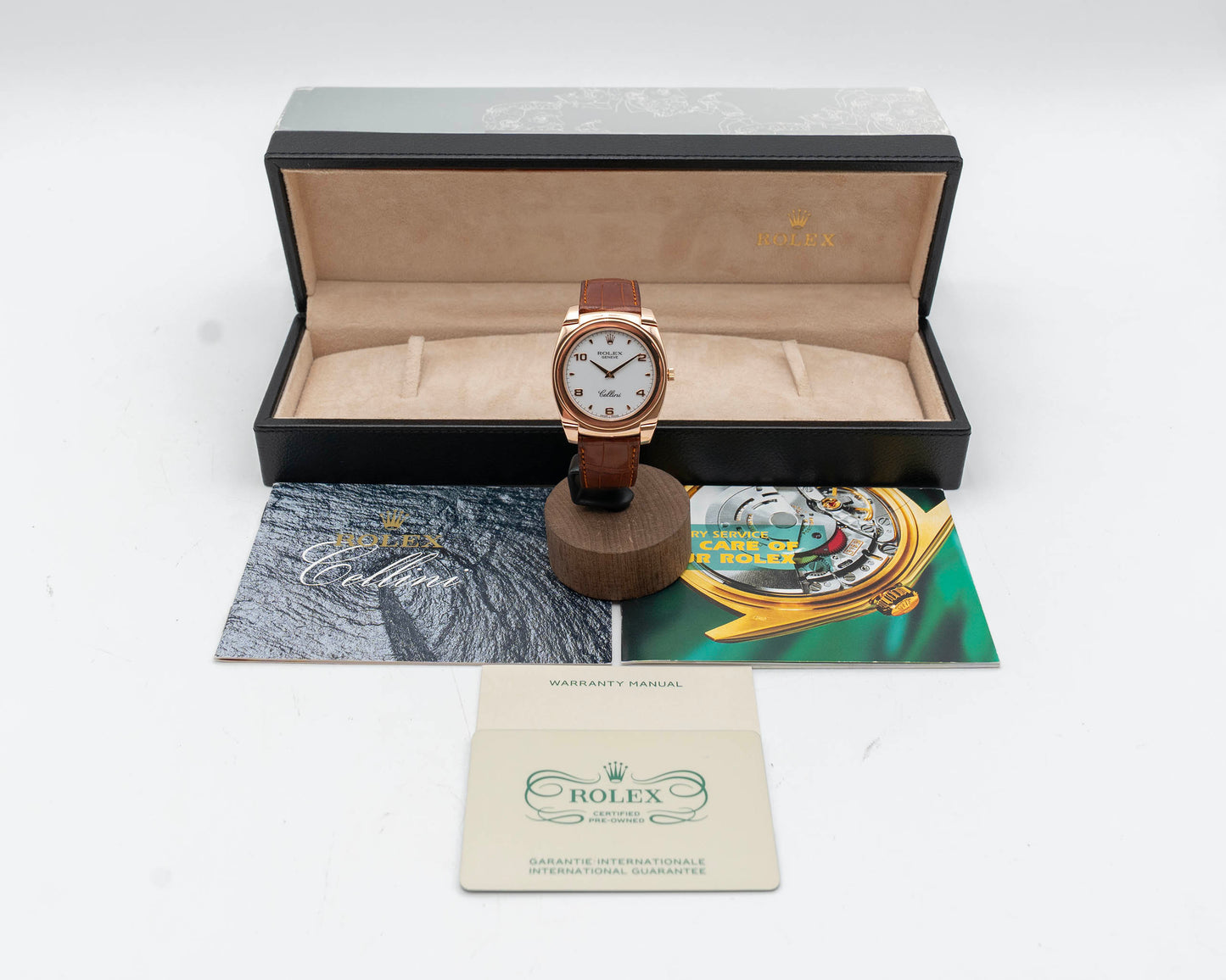 2024 CPO Rolex Cellinin Cestello 36mm 5330/5 Rose Gold White Dial 2005