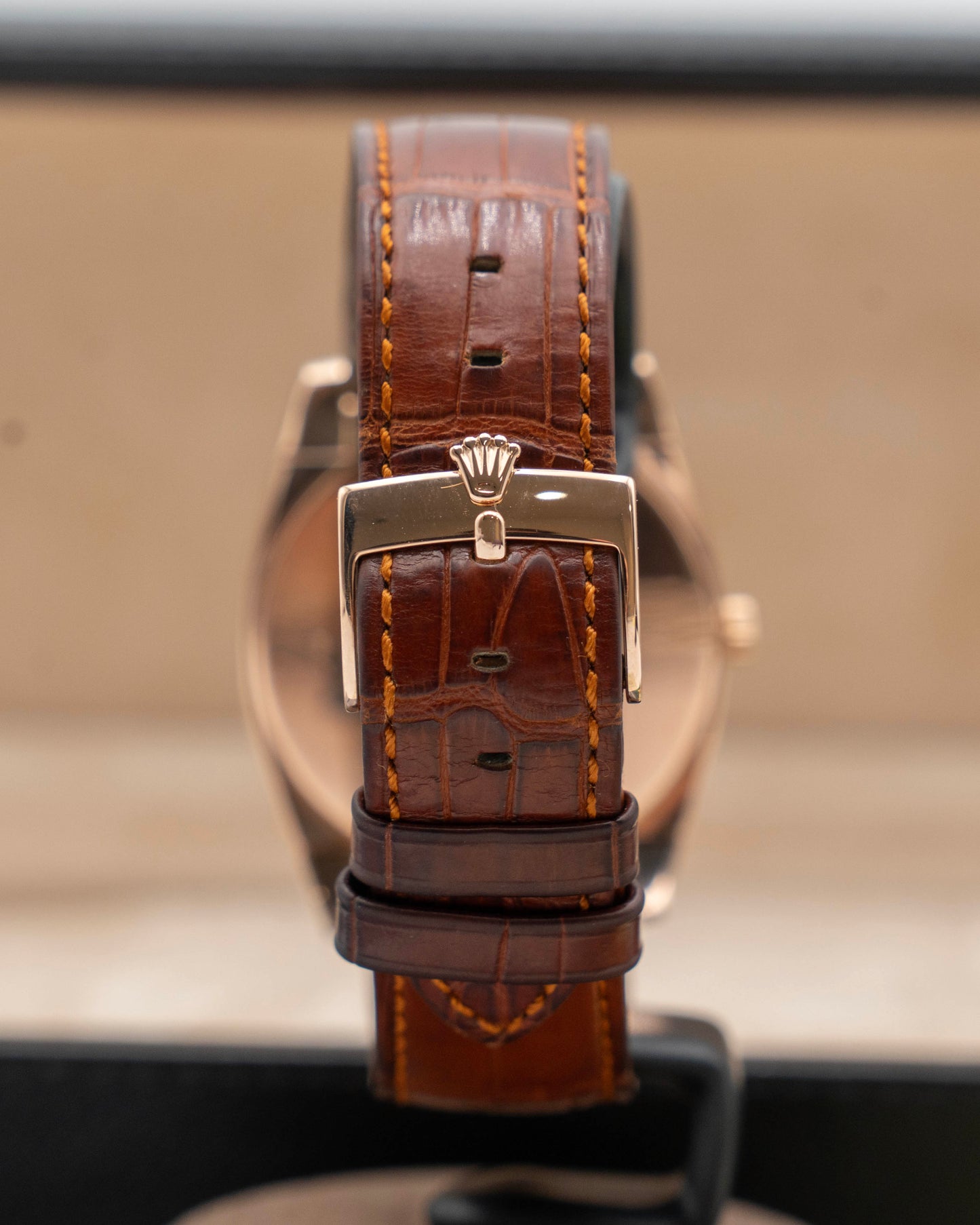 2024 CPO Rolex Cellinin Cestello 36mm 5330/5 Rose Gold White Dial 2005