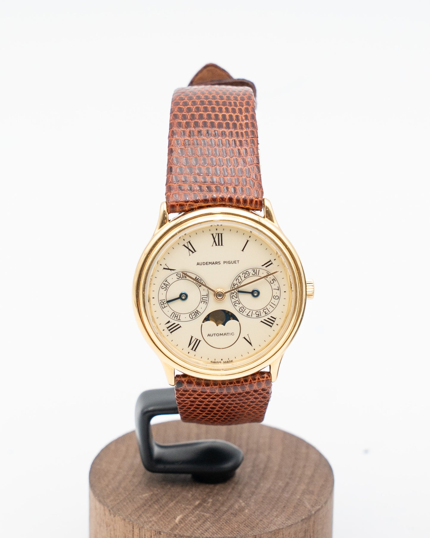 Audemars Piguet Day Date Moonphase Ivory Dial Factory Buckle 33mm
