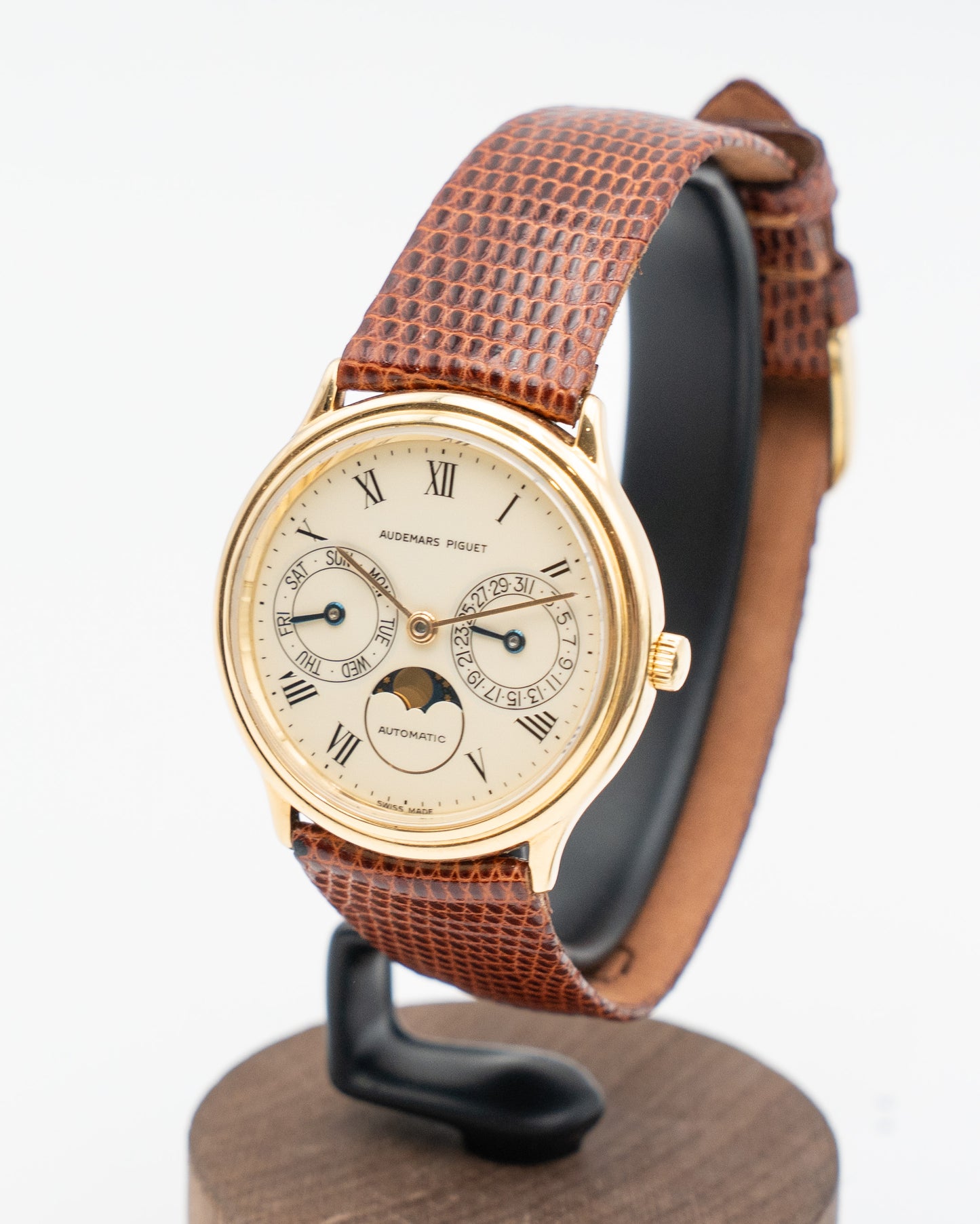 Audemars Piguet Day Date Moonphase Ivory Dial Factory Buckle 33mm