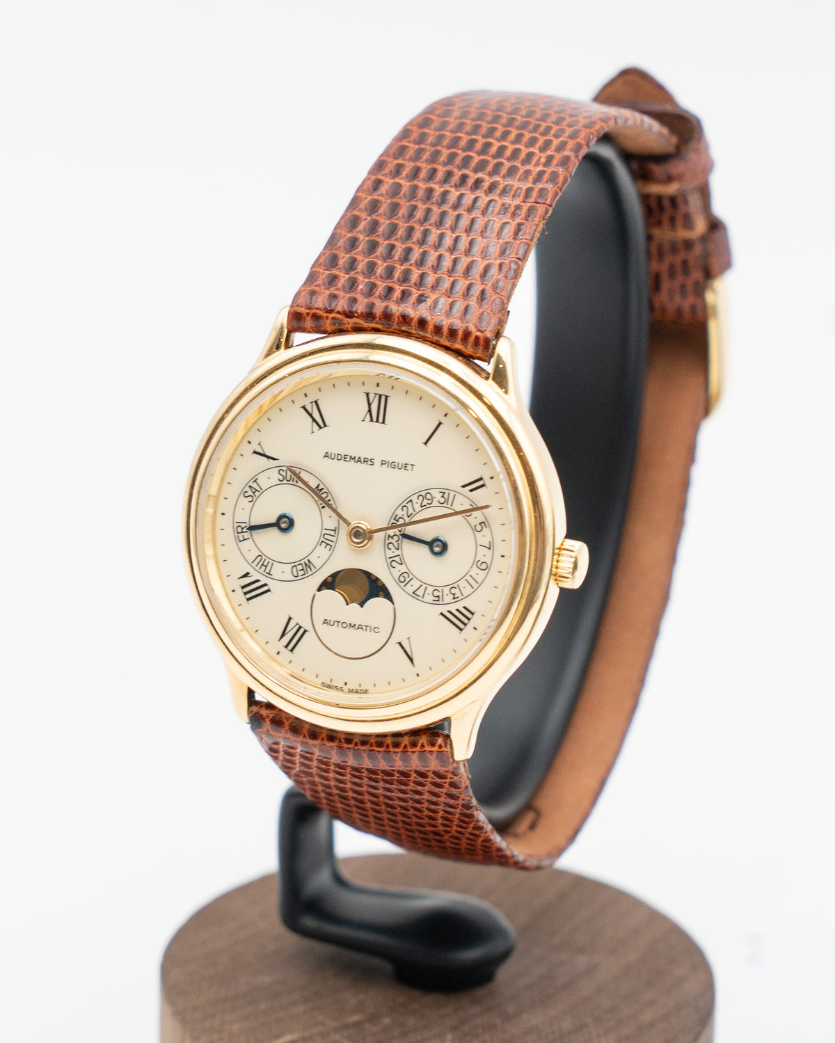 Vintage Audemars Piguet 25589BA Day Date Moonphase Ivory Dial (25589BA)