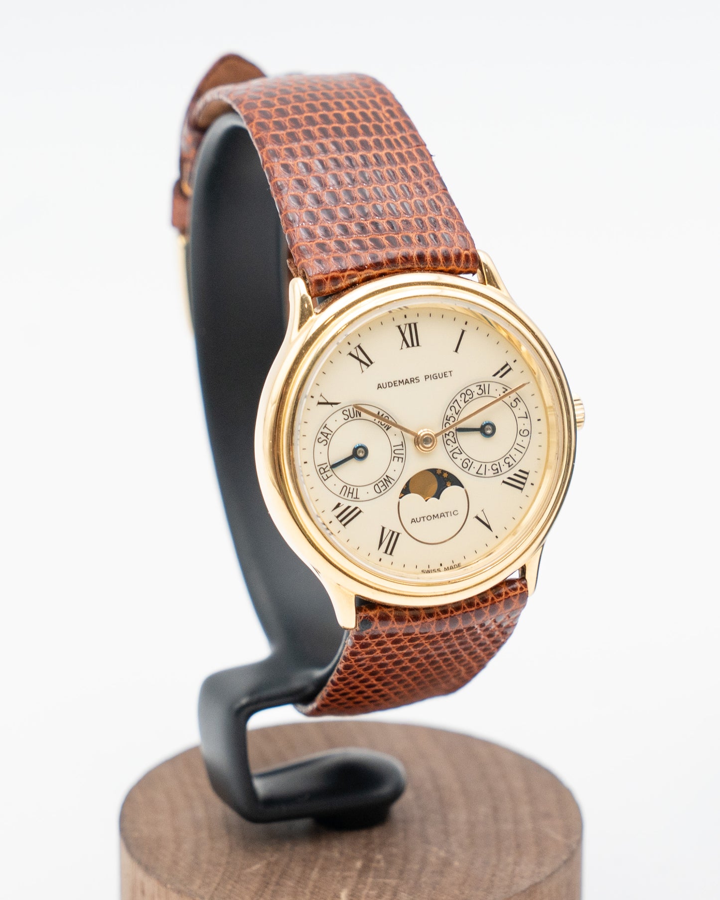 Audemars Piguet Day Date Moonphase Ivory Dial Factory Buckle 33mm