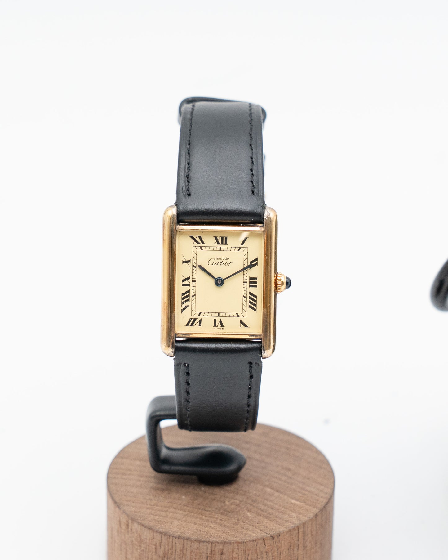 Cartier tank 590005 Lemon Roman Dial
