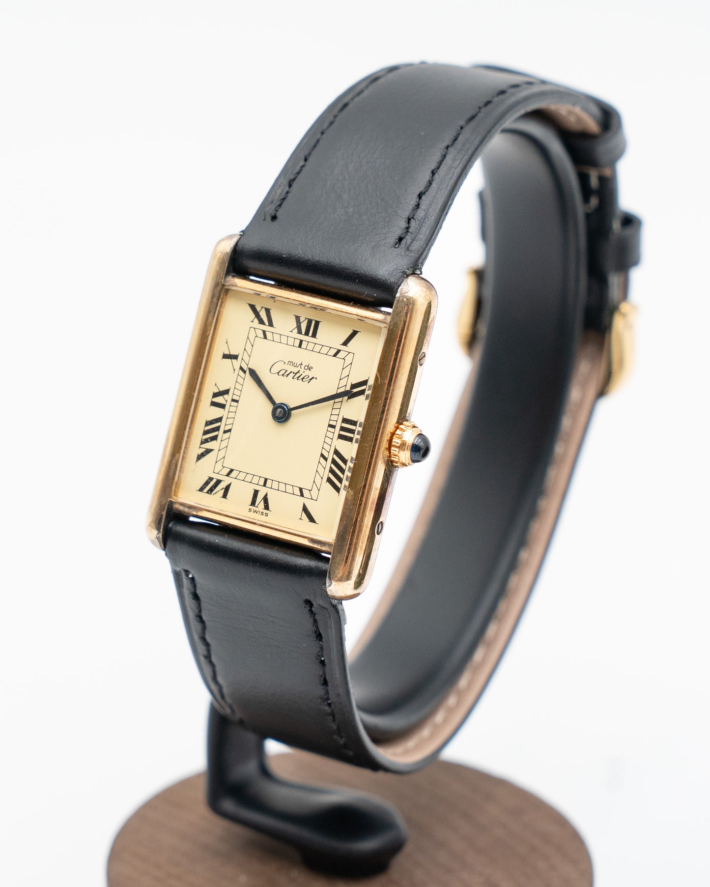 Cartier tank 590005 Lemon Roman Dial