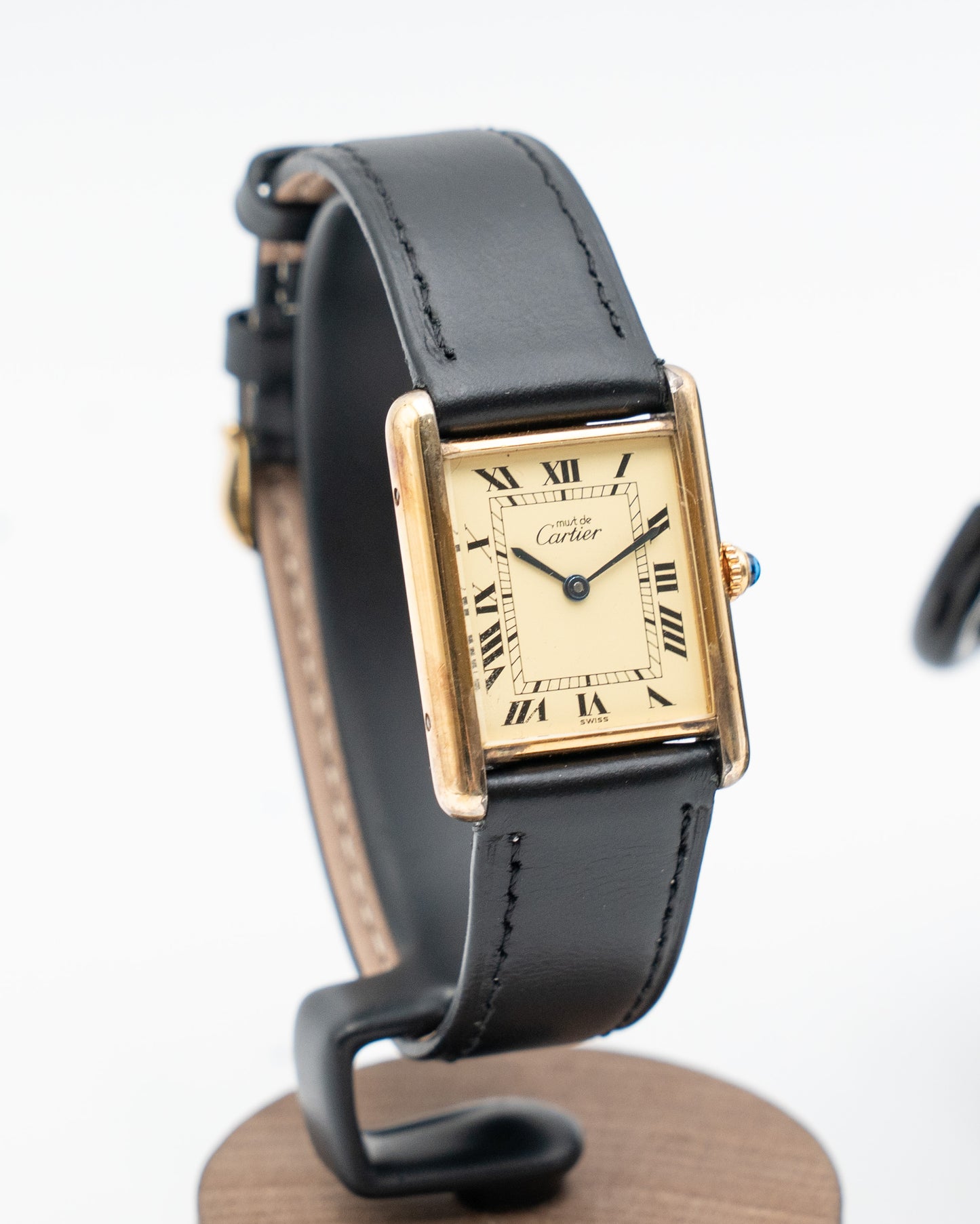 Cartier tank 590005 Lemon Roman Dial