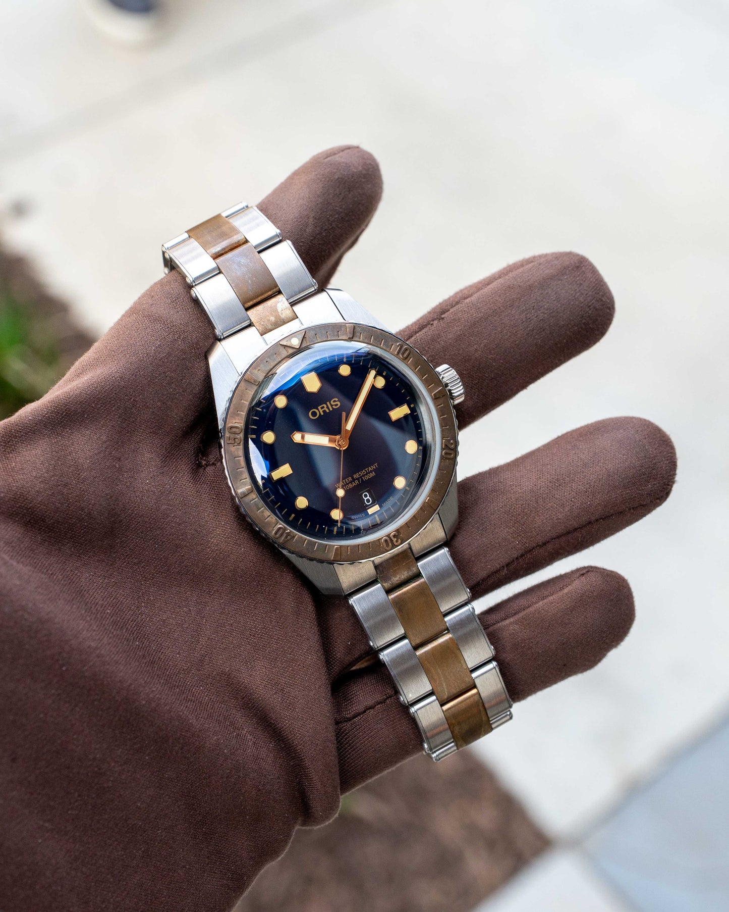 UNWORN Oris Divers Sixty Five 40mm 01 733 7707 4355-07 8 20 17 Blue Dial Bronze
