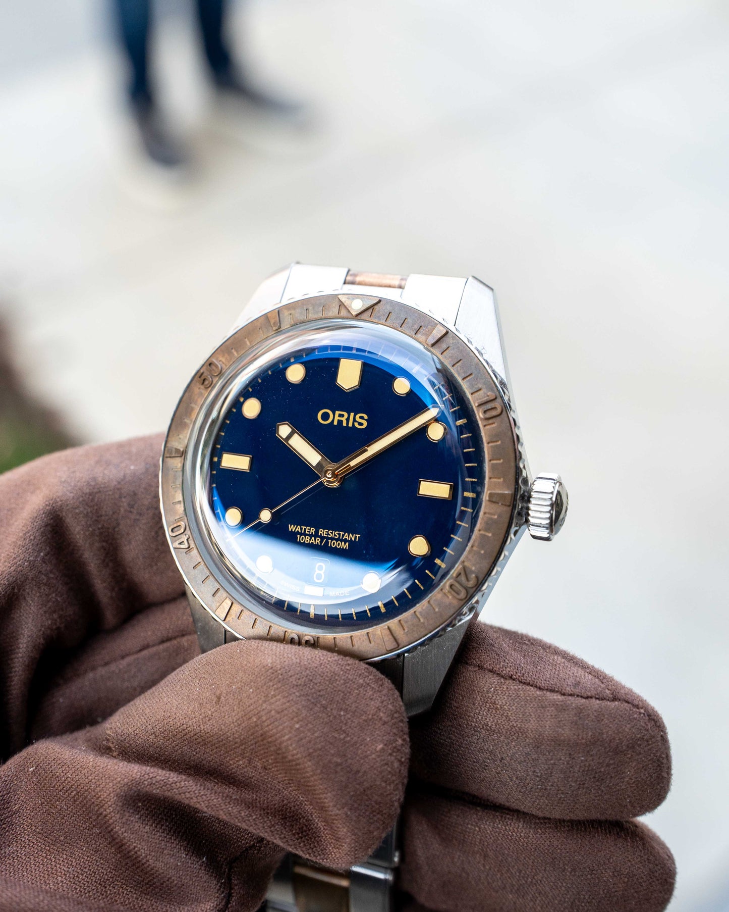 UNWORN Oris Divers Sixty Five 40mm 01 733 7707 4355-07 8 20 17 Blue Dial Bronze