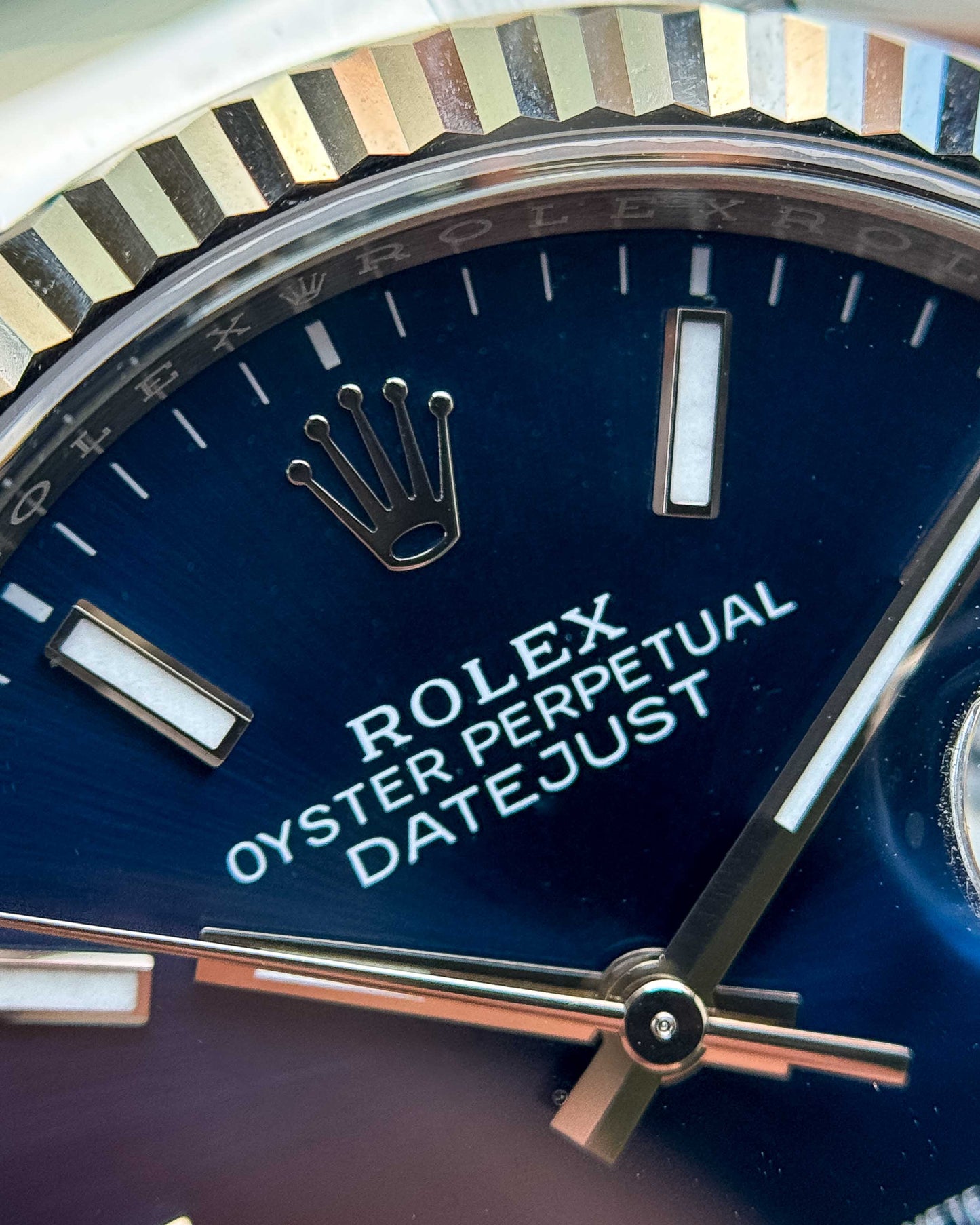 Rolex Datejust 36mm 126234 Blue Stick Dial with Fluted bezel 2025
