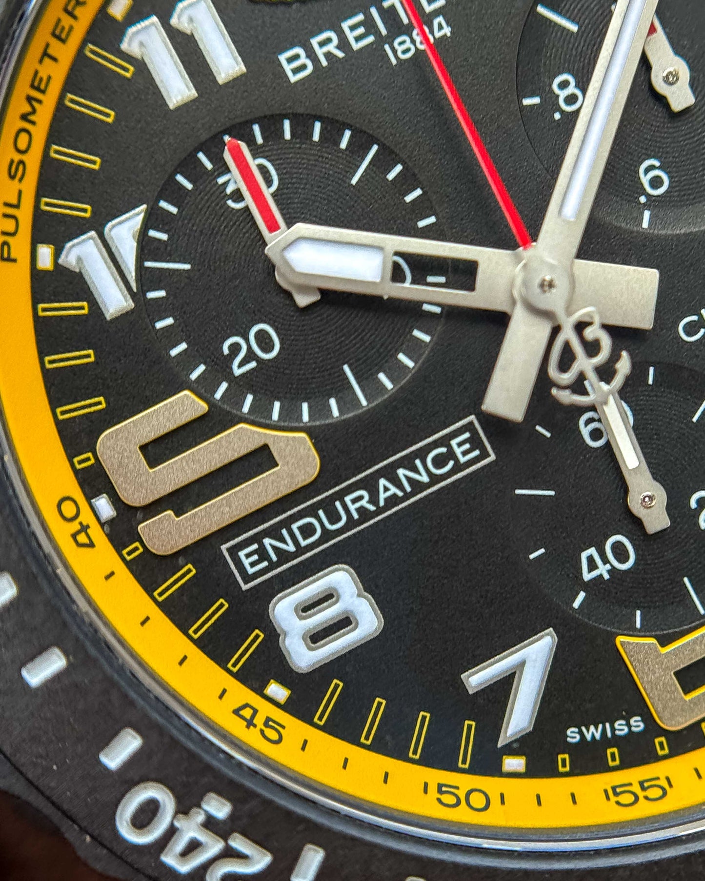 Breitling Endurance Pro 44mm X82310A41B1S1 Yellow Chronograph